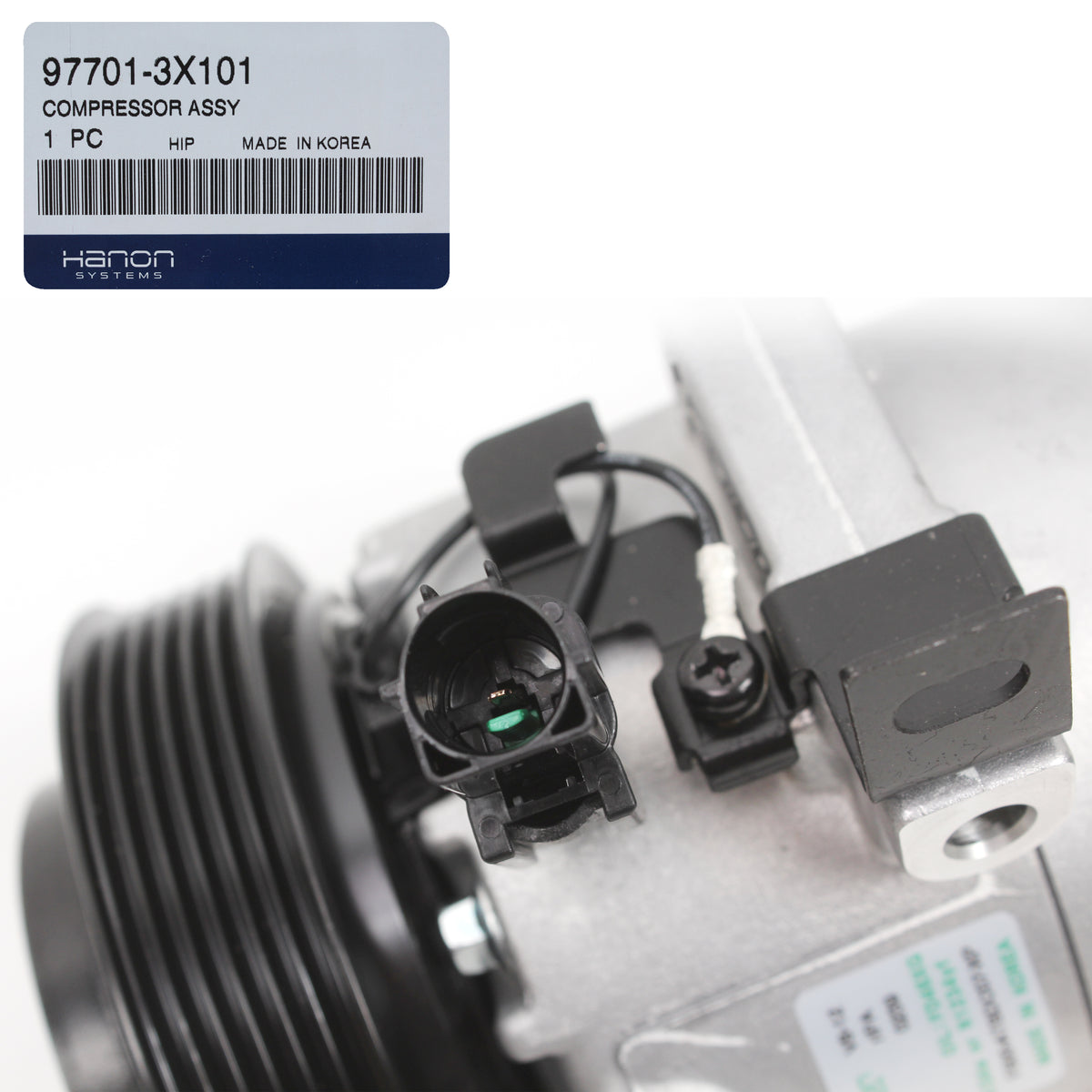 HANON OEM AC Compressor for 11-13 Elantra 12-13 Soul 2.0L 977013X101
