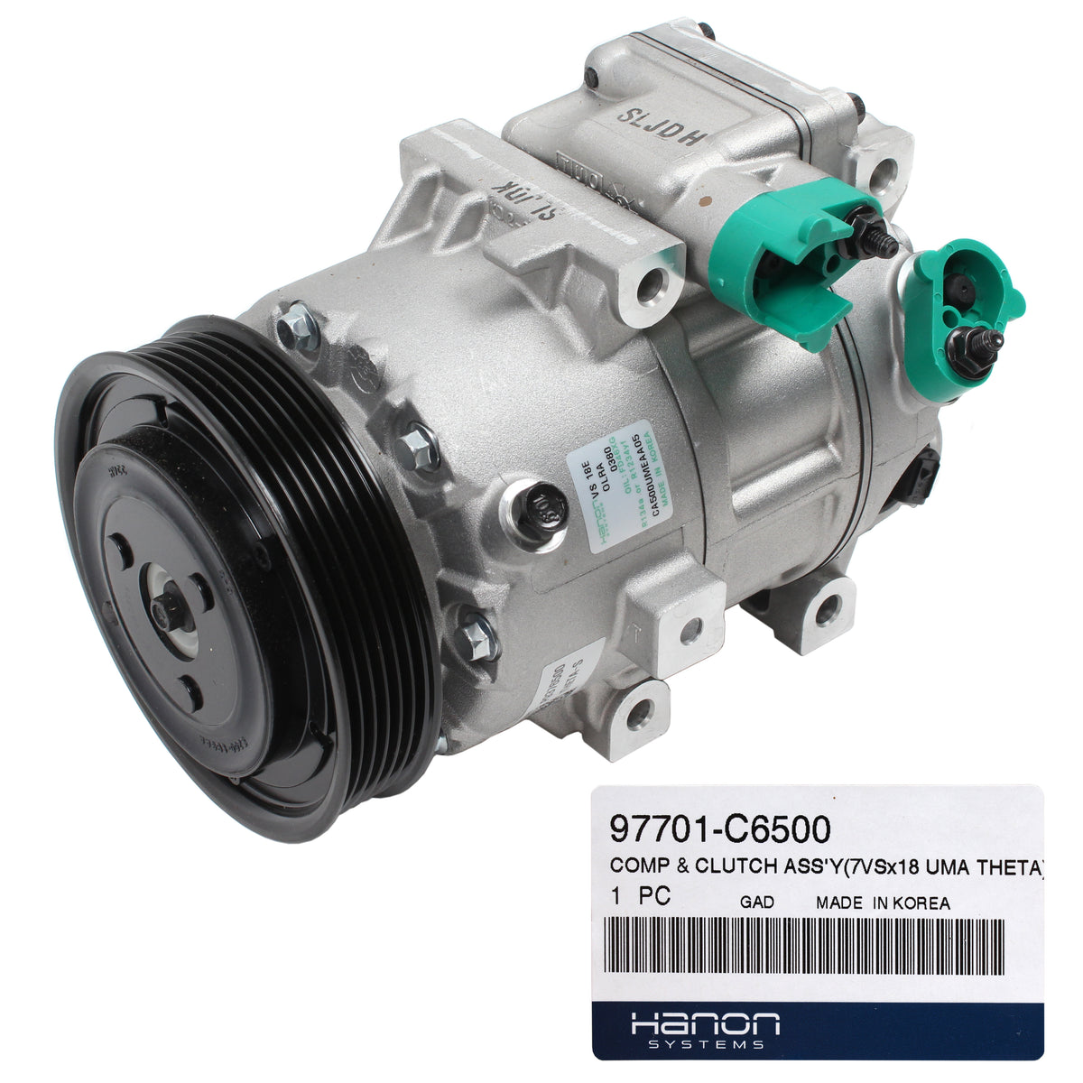 "OEM" A/C Compressor w/ Clutch for Kia Sorento 2.0L 2.4L 97701-C6500