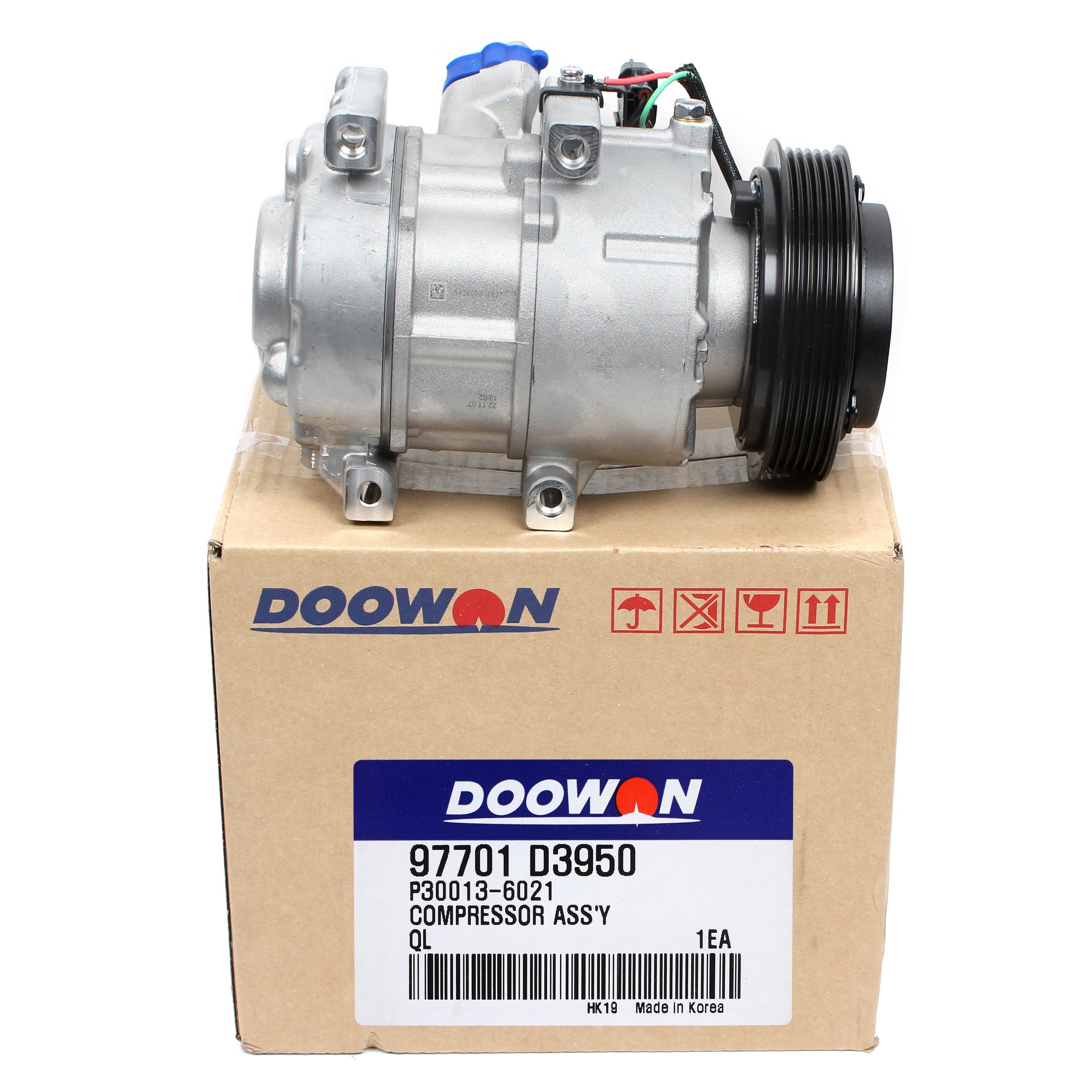 DOOWON OEM AC Compressor DVE16N for 19-21 Tucson 2.4L 20-22 Sportage