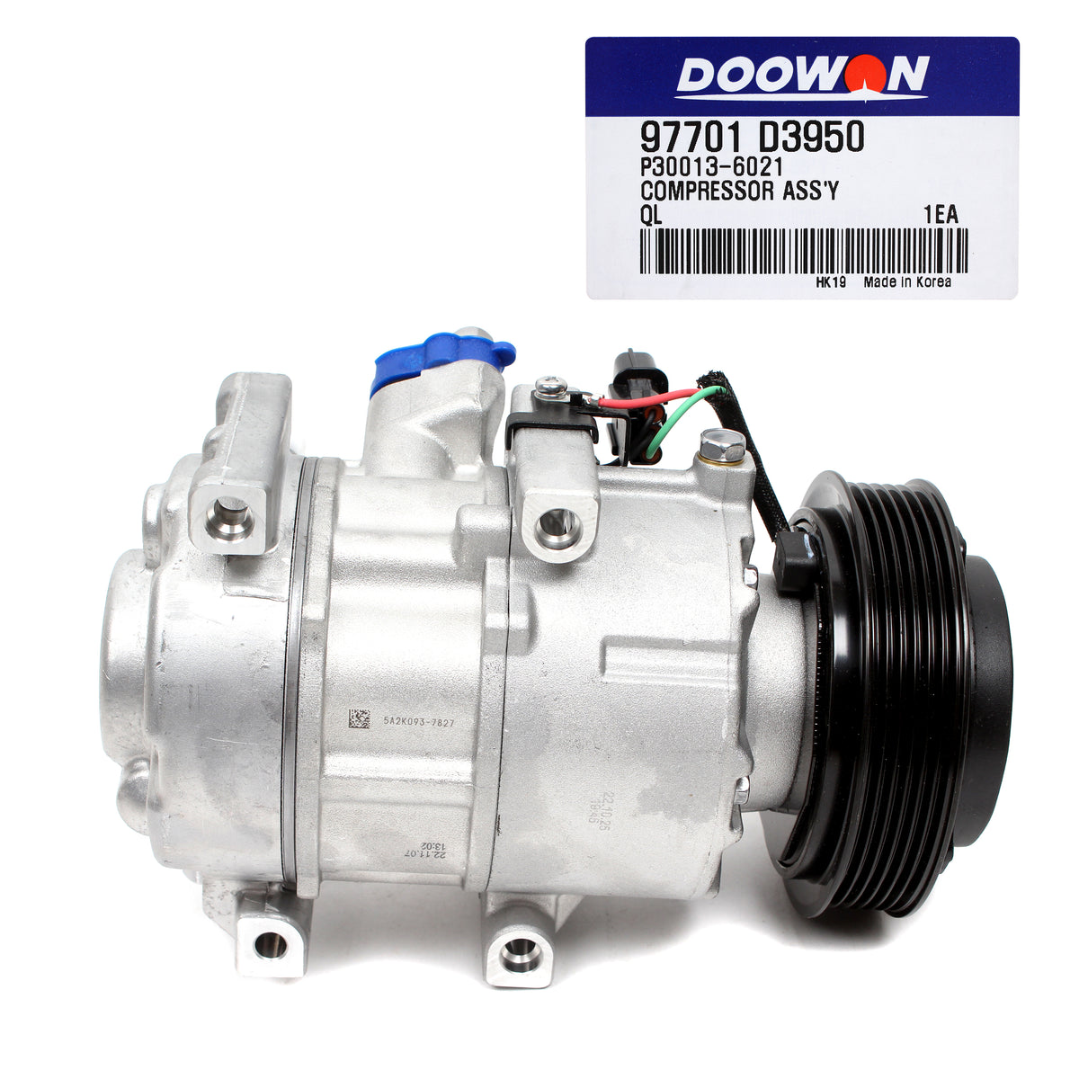 DOOWON OEM AC Compressor DVE16N for 19-21 Tucson 2.4L 20-22 Sportage