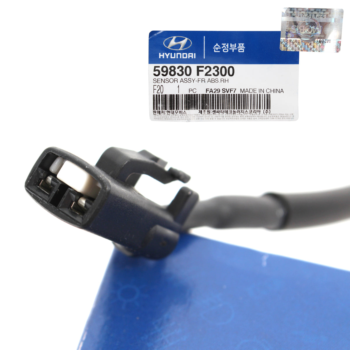 GENUINE ABS Wheel Speed Sensor FRONT RIGHT for 17-20 Hyundai Elantra 59830F2300