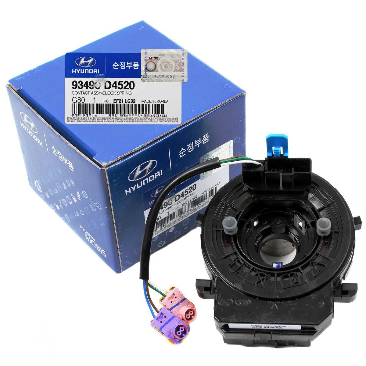 GENUINE Clock Spring W/O Heated for 1620 Kia Cadenza Optima 93490D452