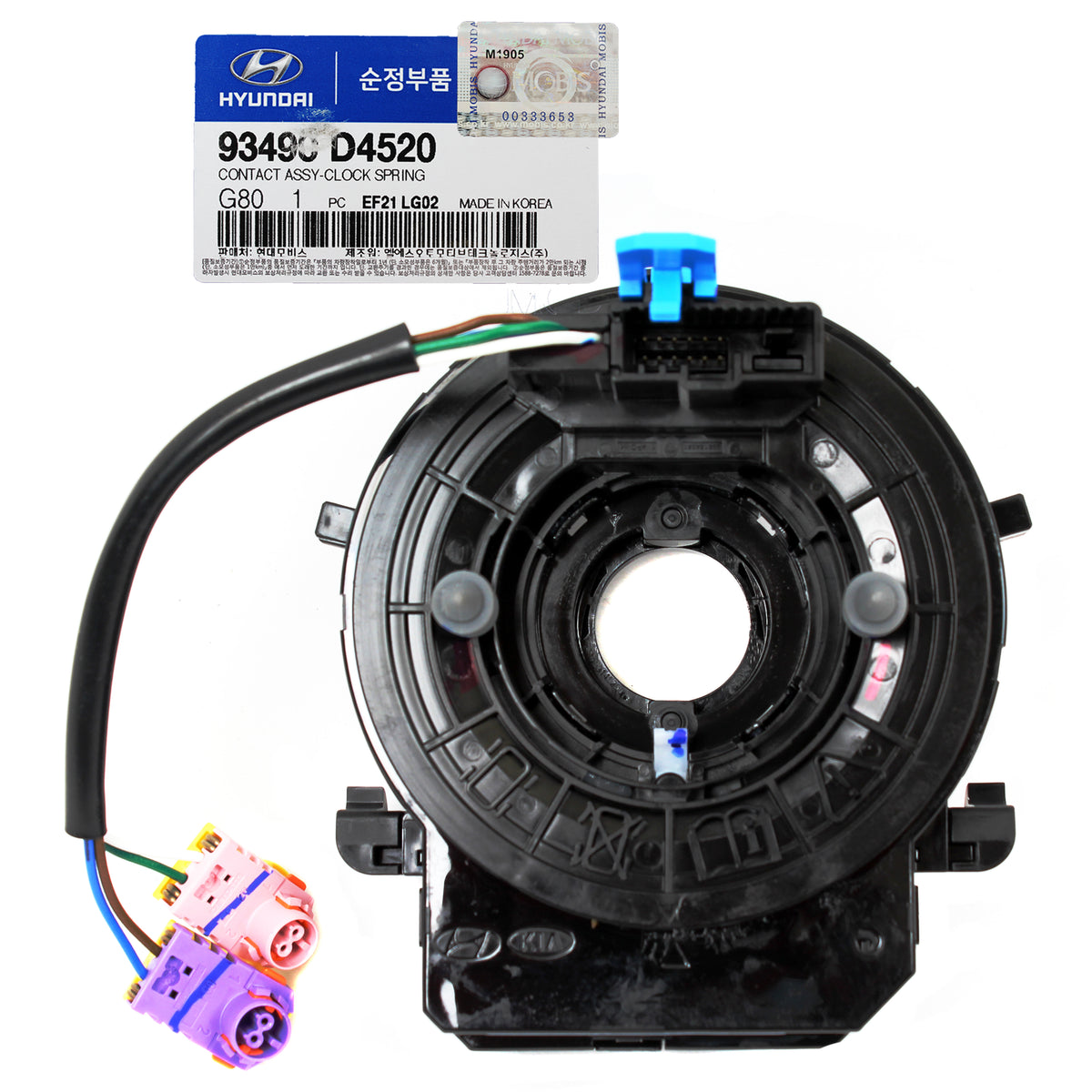 GENUINE Clock Spring W/O Heated for 1620 Kia Cadenza Optima 93490D452