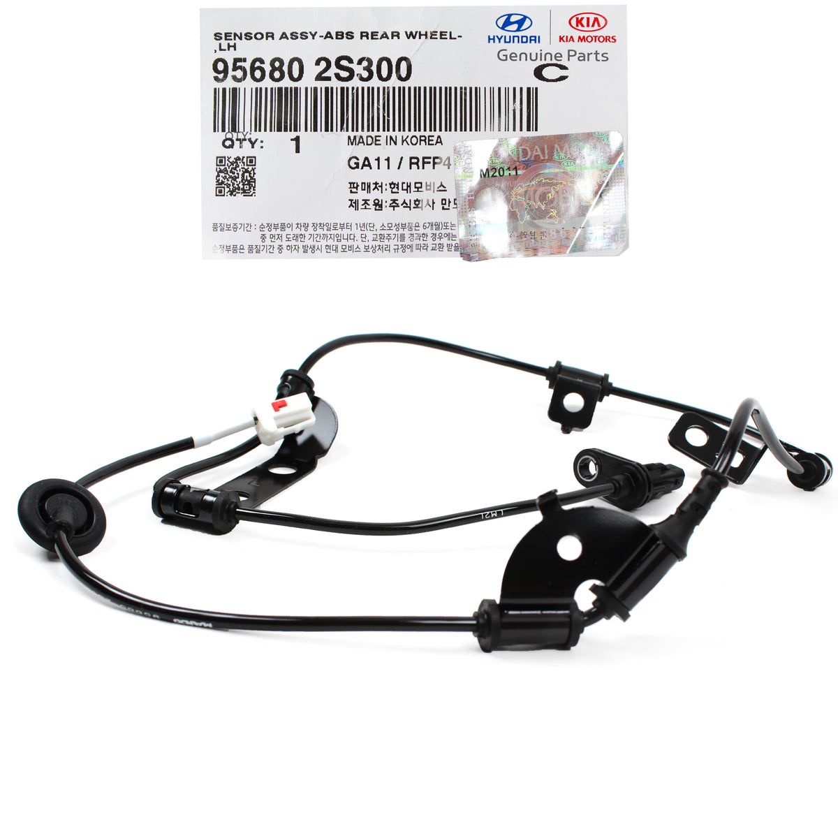 GENUINE ABS Speed Sensor REAR LEFT for 10-16 Tucson Sportage FWD 956802S300