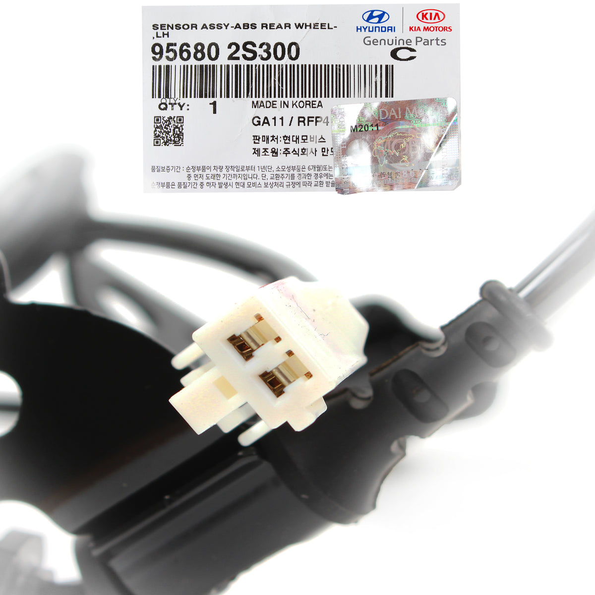 GENUINE ABS Speed Sensor REAR LEFT for 10-16 Tucson Sportage FWD 956802S300