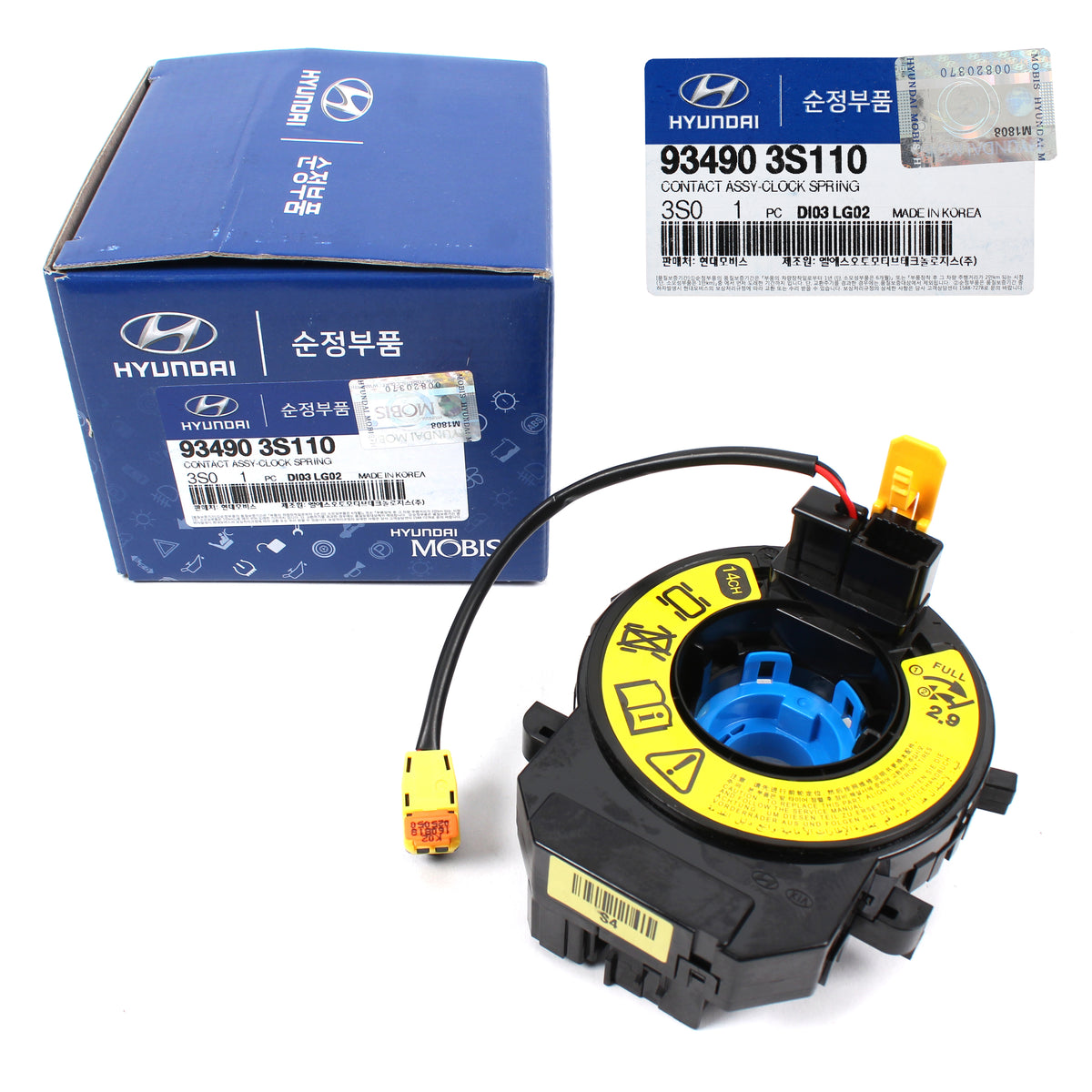 GENUINE SRS Clock Spring for 20112016 Hyundai Elantra Sonata 934903S1