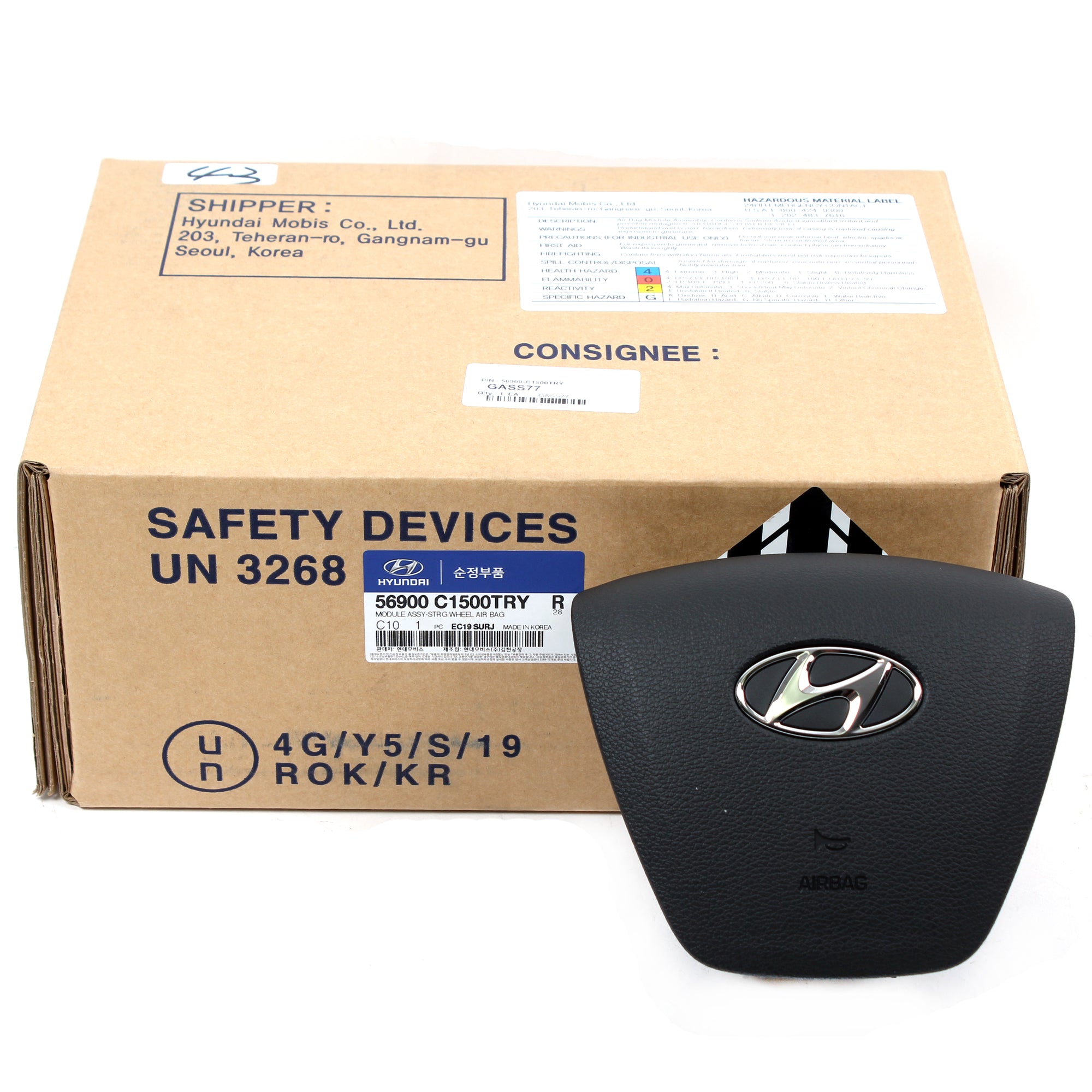 GENUINE Steering Wheel & Knee Air Bag Module for 2015-2017 Hyundai Sonata