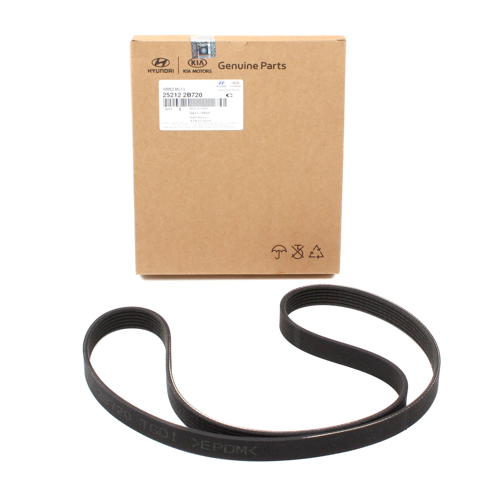 GENUINE Serpentine Belt for 13-20 Elantra Sonata Tucson Veloster 1.6L 252122B720