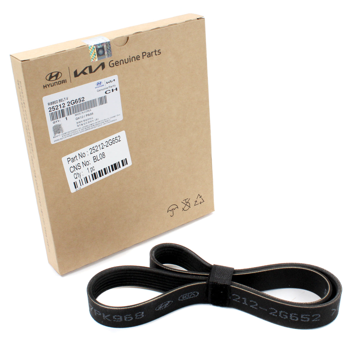 GENUINE Serpentine Belt &amp; Tensioners for 11-16 Sonata Optima HYBRID 252122G652