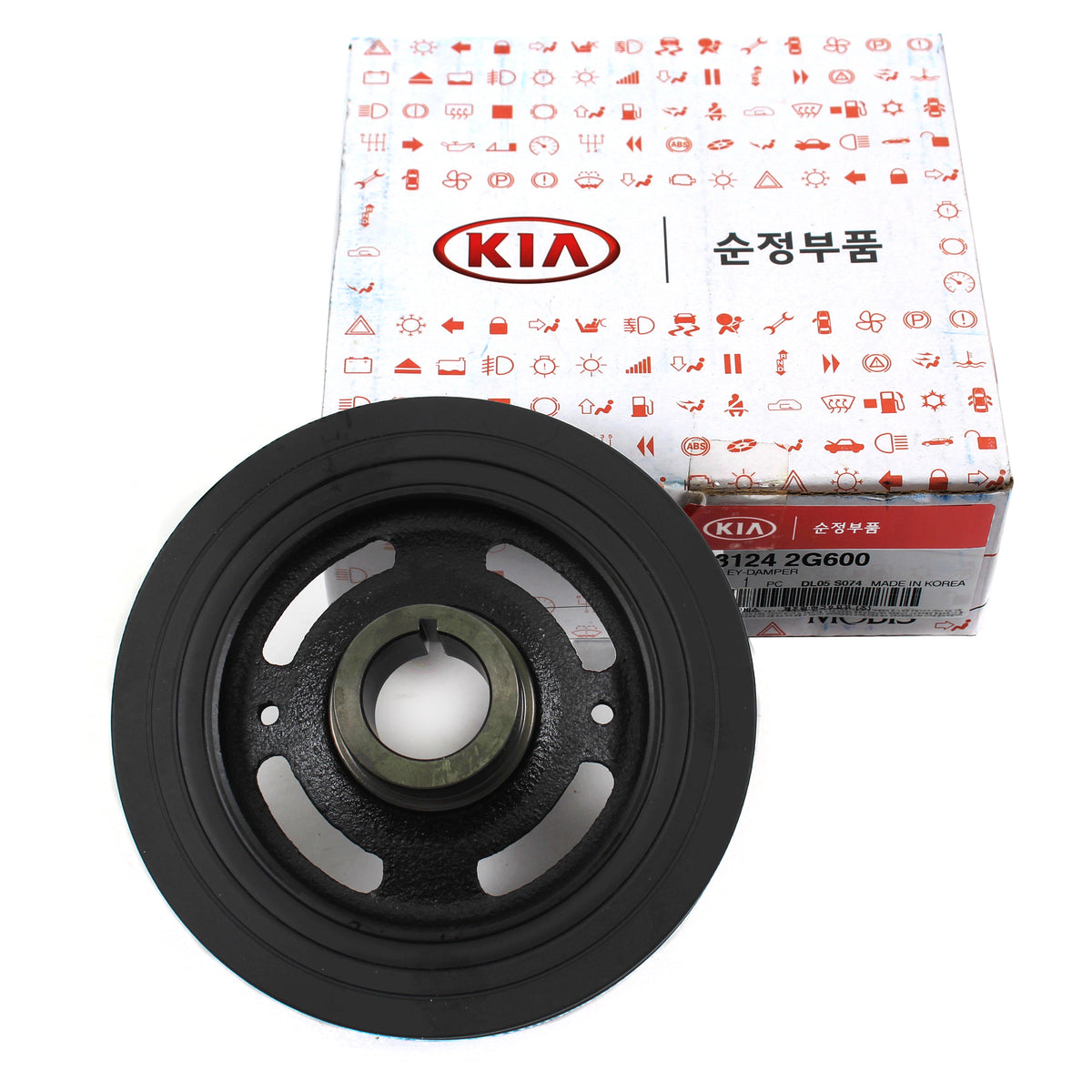 GENUINE CRANKSHAFT PULLEY HARMONIC BALANCER for 09-16 HYUNDAI KIA OEM 231242G600