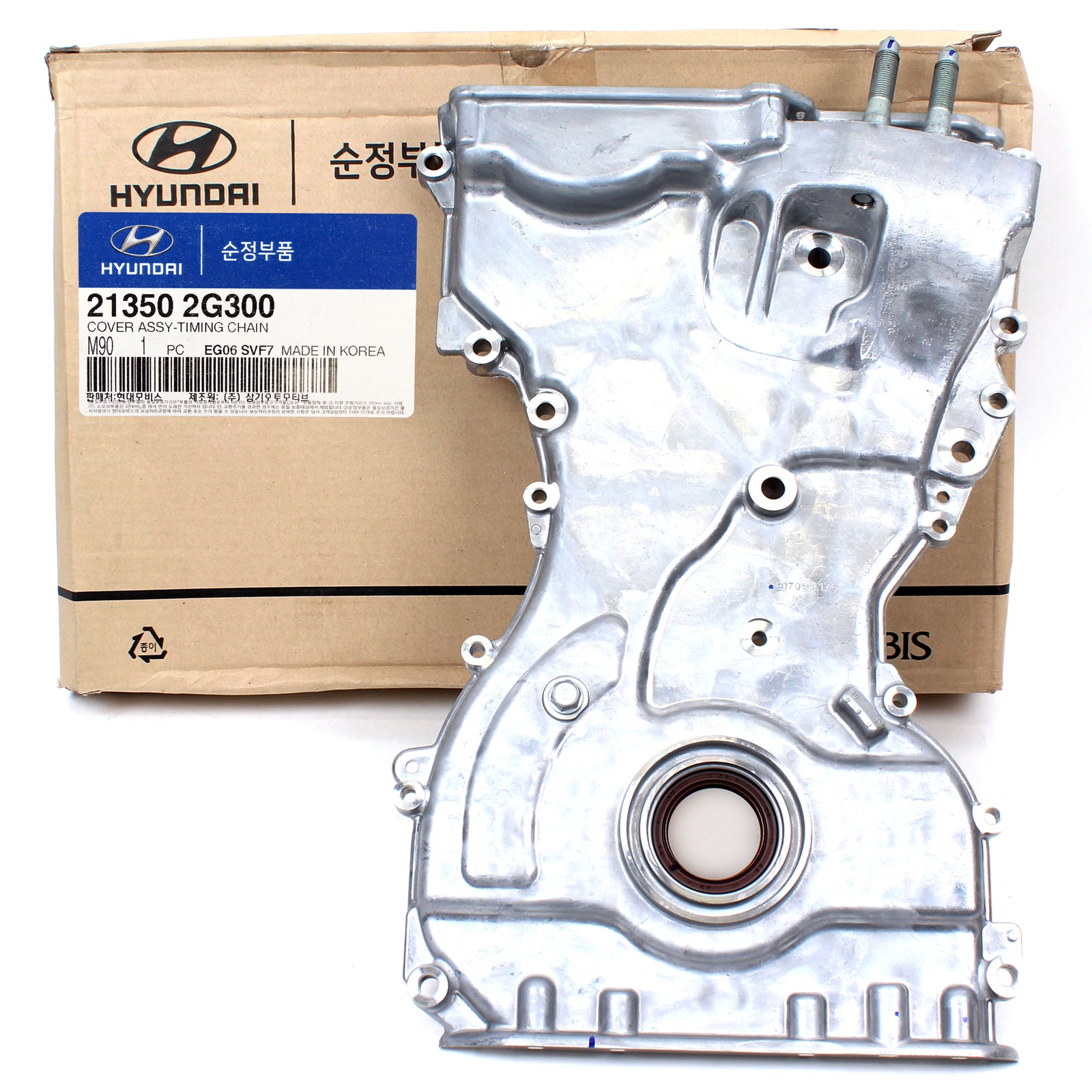GENUINE Timing Chain Cover for 13-16 Santa Fe Sport Tucson OEM 213502G300