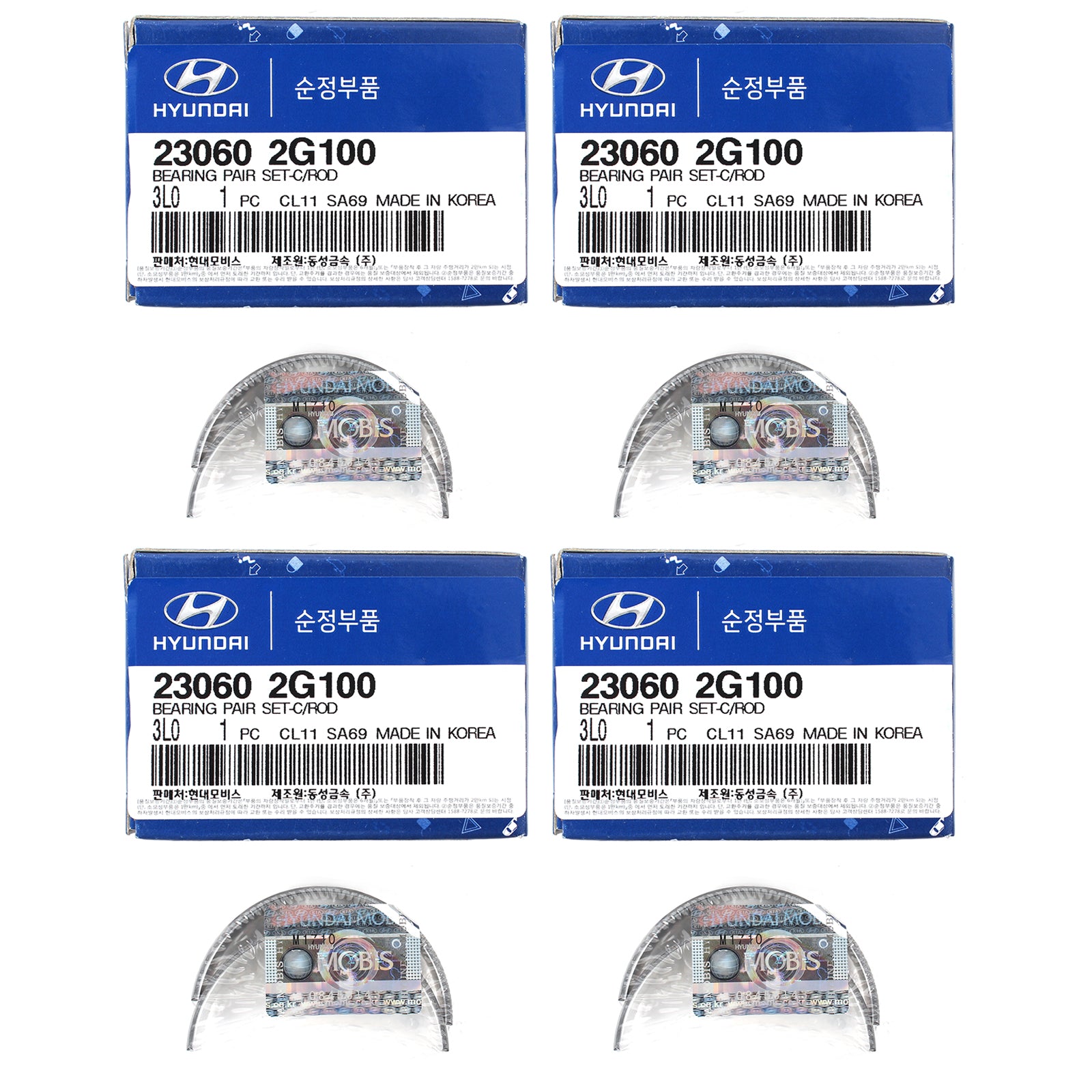 GENUINE Connecting Rod Bearing Set for 08-18 Hyundai Kia 2.0L 2.4L 230602G100