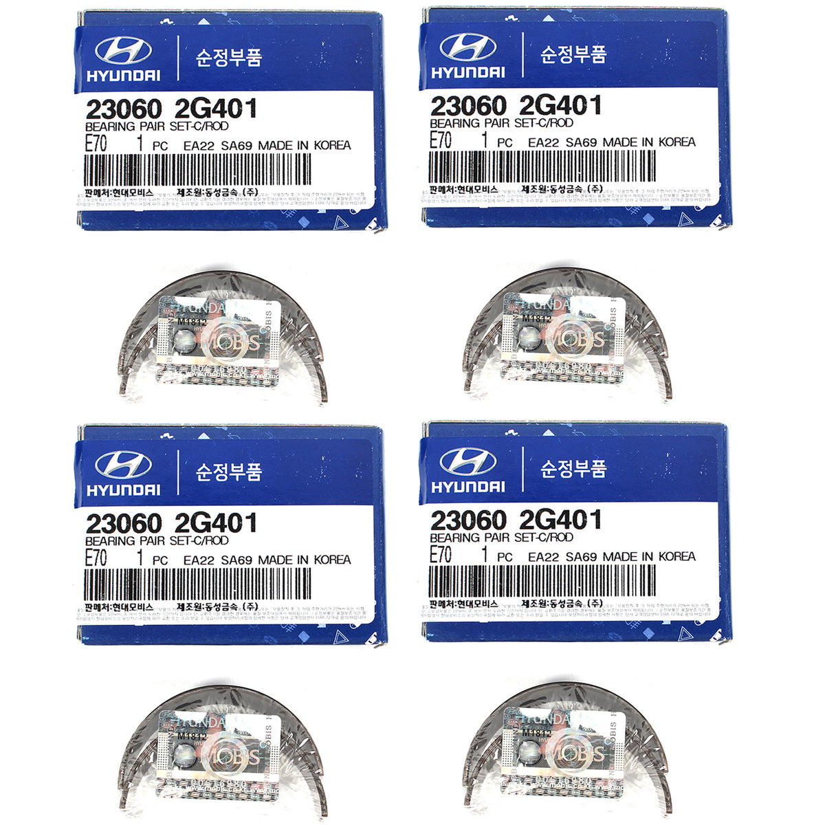 GENUINE Connecting Rod Bearing 4PACK for 2011-2018 Hyundai Kia 230602G401