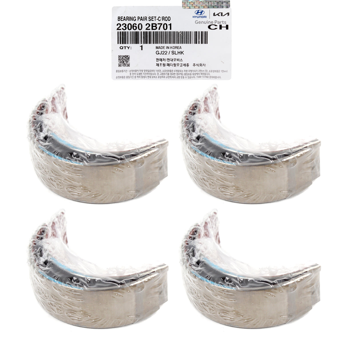 GENUINE Hyundai Kia 1.6L Turbo 13-20 for Connecting Rod Bearings 23060-2B701