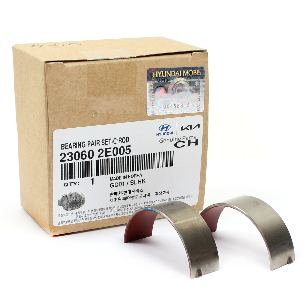 GENUINE Connecting Rod Bearing for 11-20 Elantra Tucson Soul Forte 1.8L 2.0L