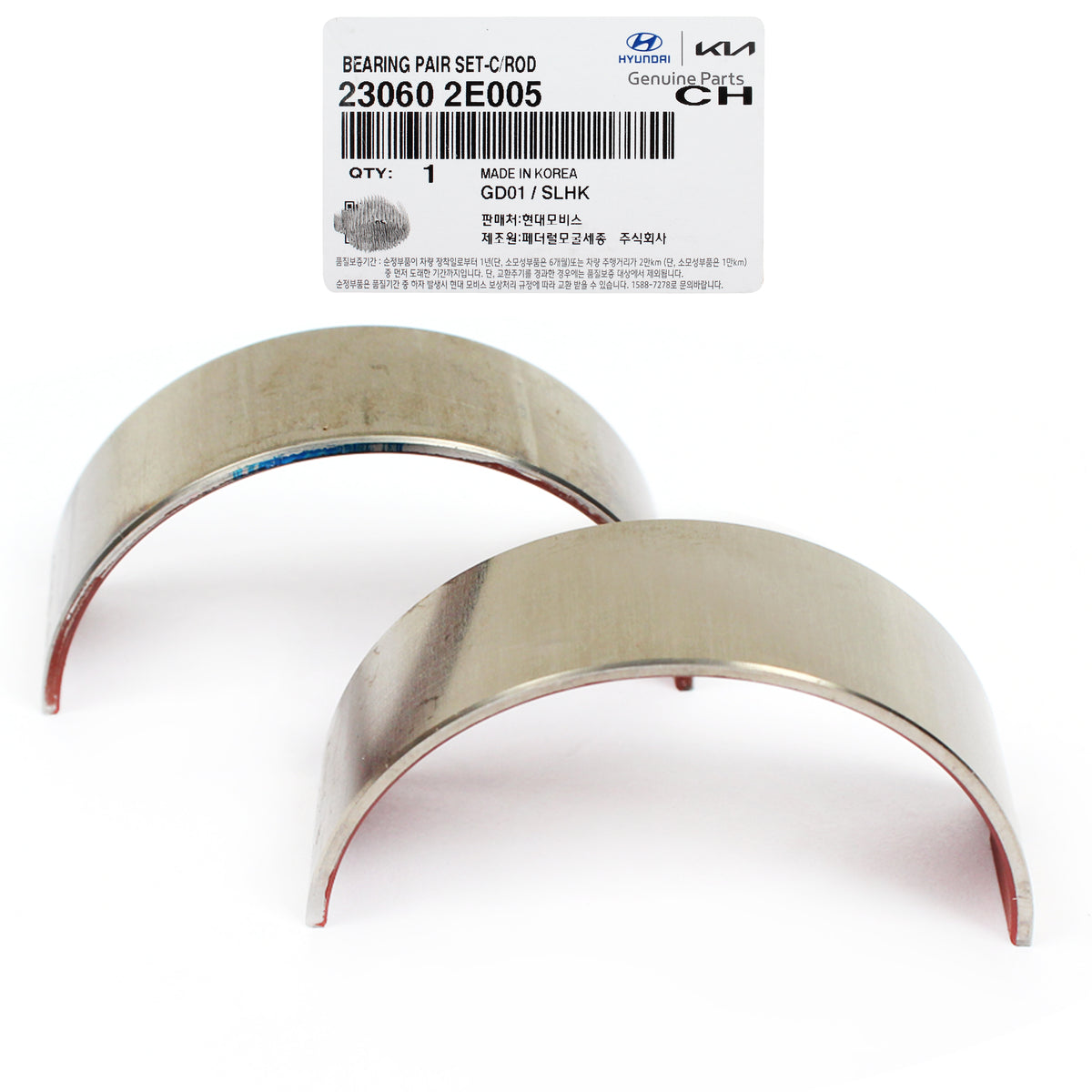 GENUINE Connecting Rod Bearing for 11-20 Elantra Tucson Soul Forte 1.8L 2.0L