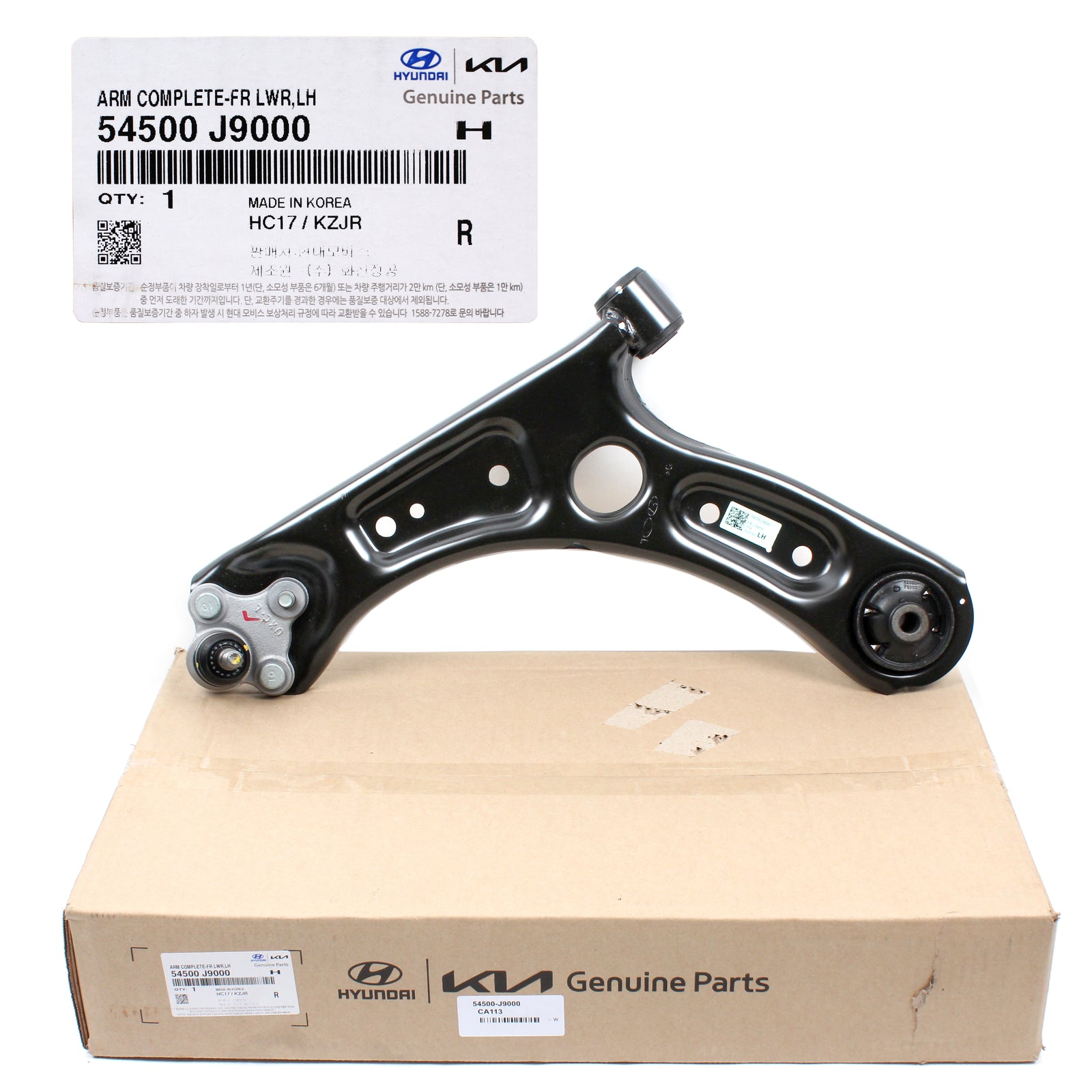 GENUINE Control Arm Lower FRONT LEFT DRIVER for 18-22 Hyundai Kona 54500J9000