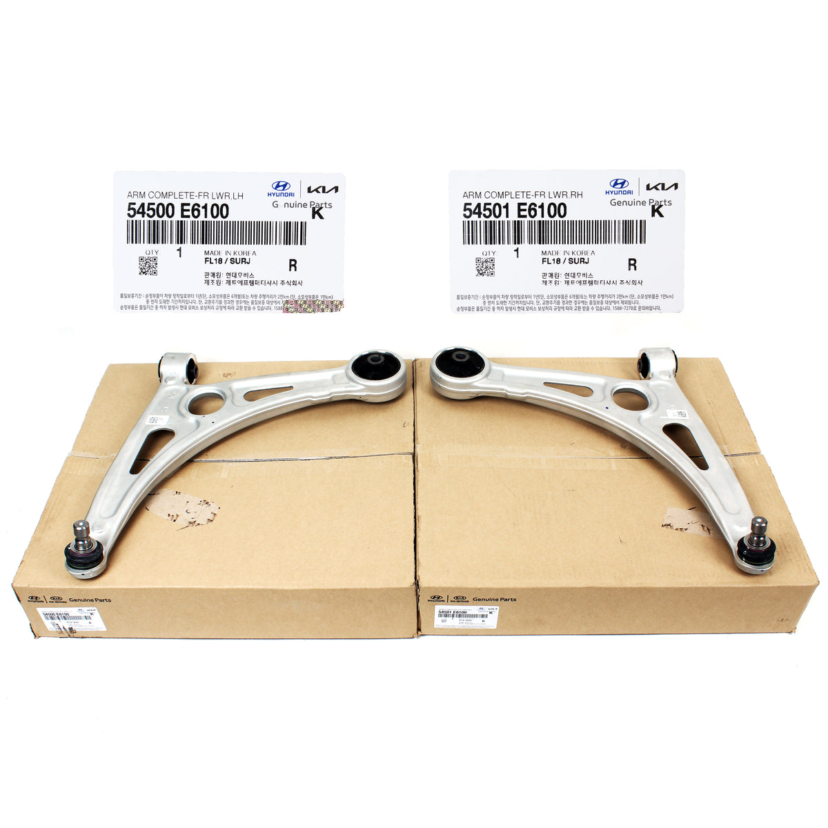GENUINE Control Arm FRONT LEFT &amp; RIGHT for 16-20 Sonata Optima Hybrid 54501E6100