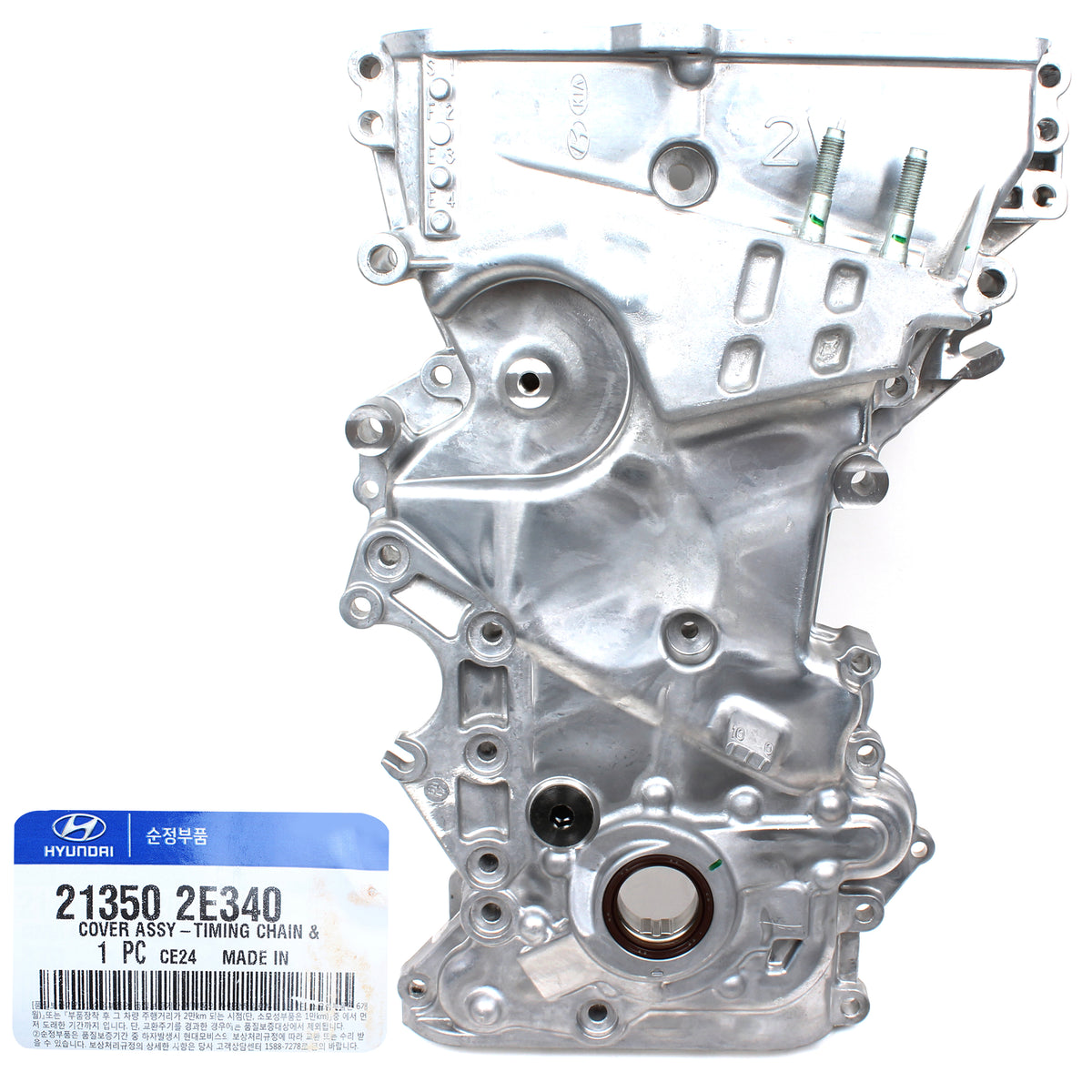 GENUINE Timing Chain Cover for 14-16 Hyundai Tucson Kia Soul 2.0L 213502E310