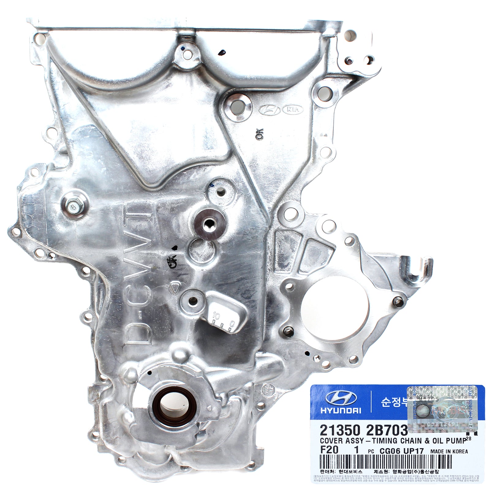 GENUINE Timing Chain Cover for 2012-2020 Hyundai Kia 1.6L OEM 213502B702