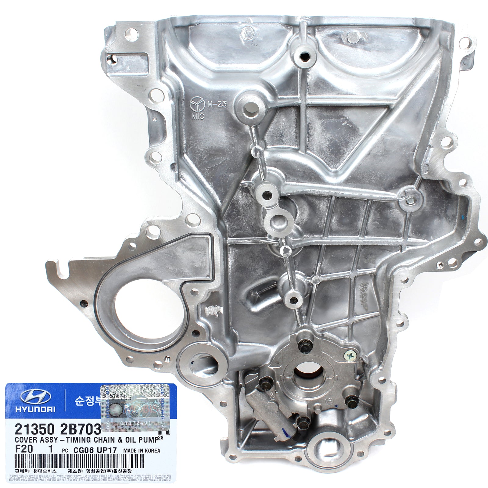 GENUINE Timing Chain Cover for 2012-2020 Hyundai Kia 1.6L OEM 213502B702