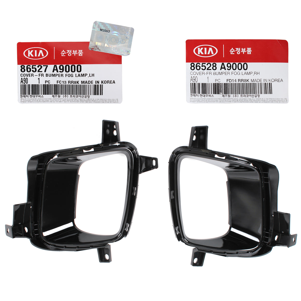 GENUINE Fog Light Cover Bezel  LEFT &amp; RIGHT for 15-18 Kia Sedona 86527A9000
