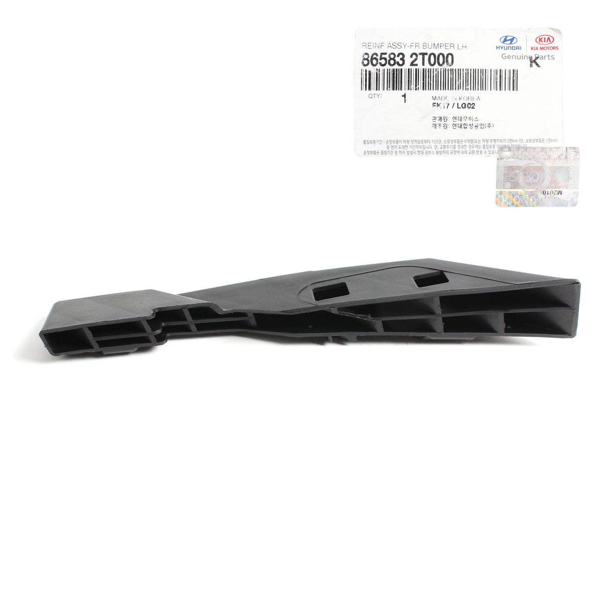 Front Bumper Bracket LEFT DRIVER Side GENUINE for 11-13 Kia Optima 865832T000