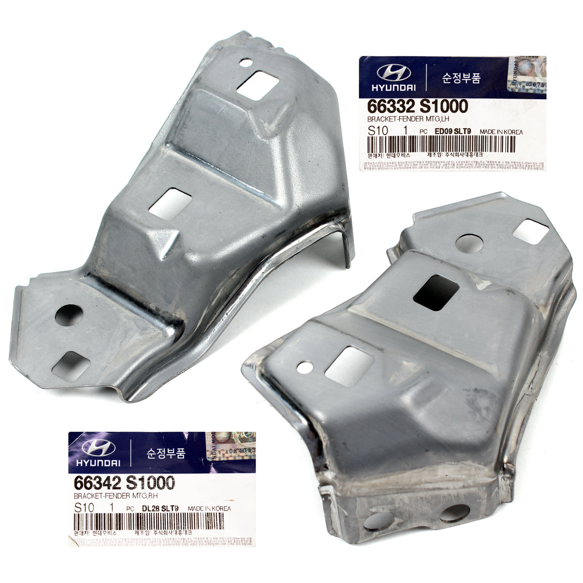 GENUINE Front Bumper Fender Bracket LEFT &amp; RIGHT for 19-20 Hyundai Santa Fe