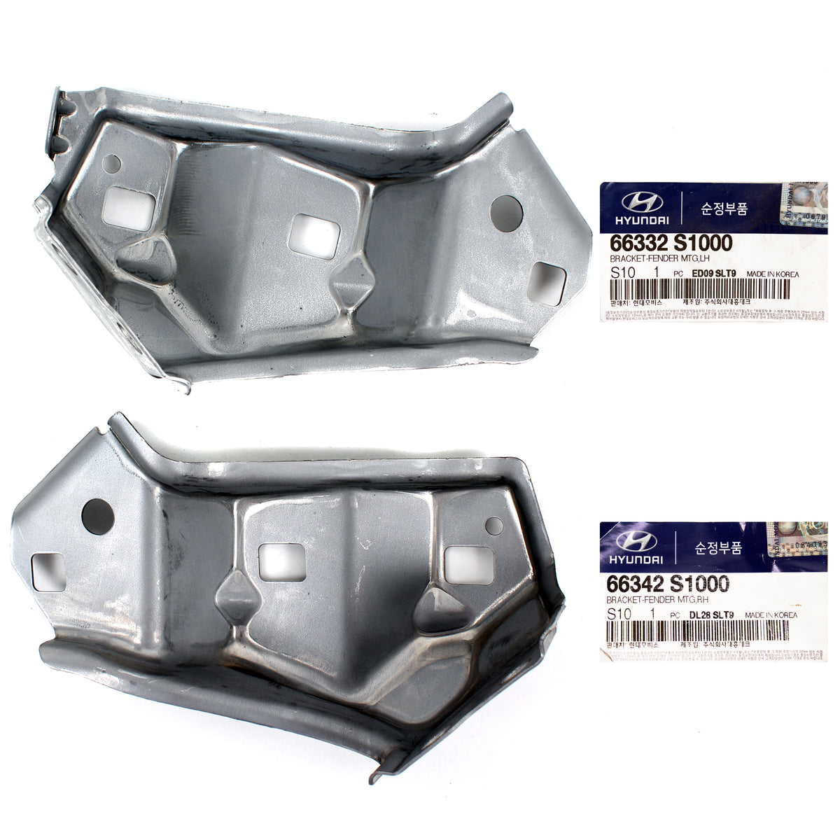 GENUINE Front Bumper Fender Bracket LEFT &amp; RIGHT for 19-20 Hyundai Santa Fe