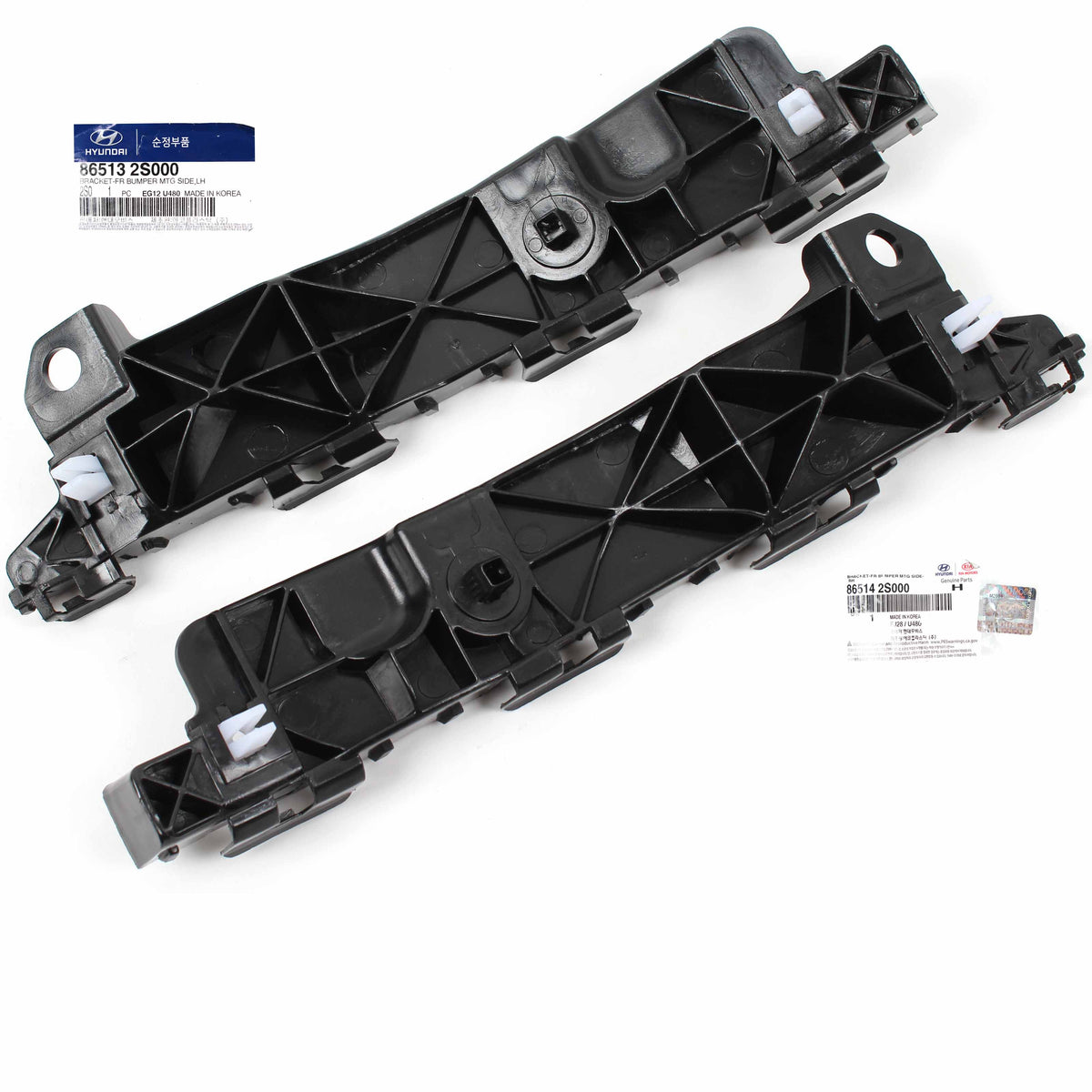 GENUINE Front Bumper Bracket LEFT &amp; RIGHT for 11-15 Hyundai Tucson 865142S000