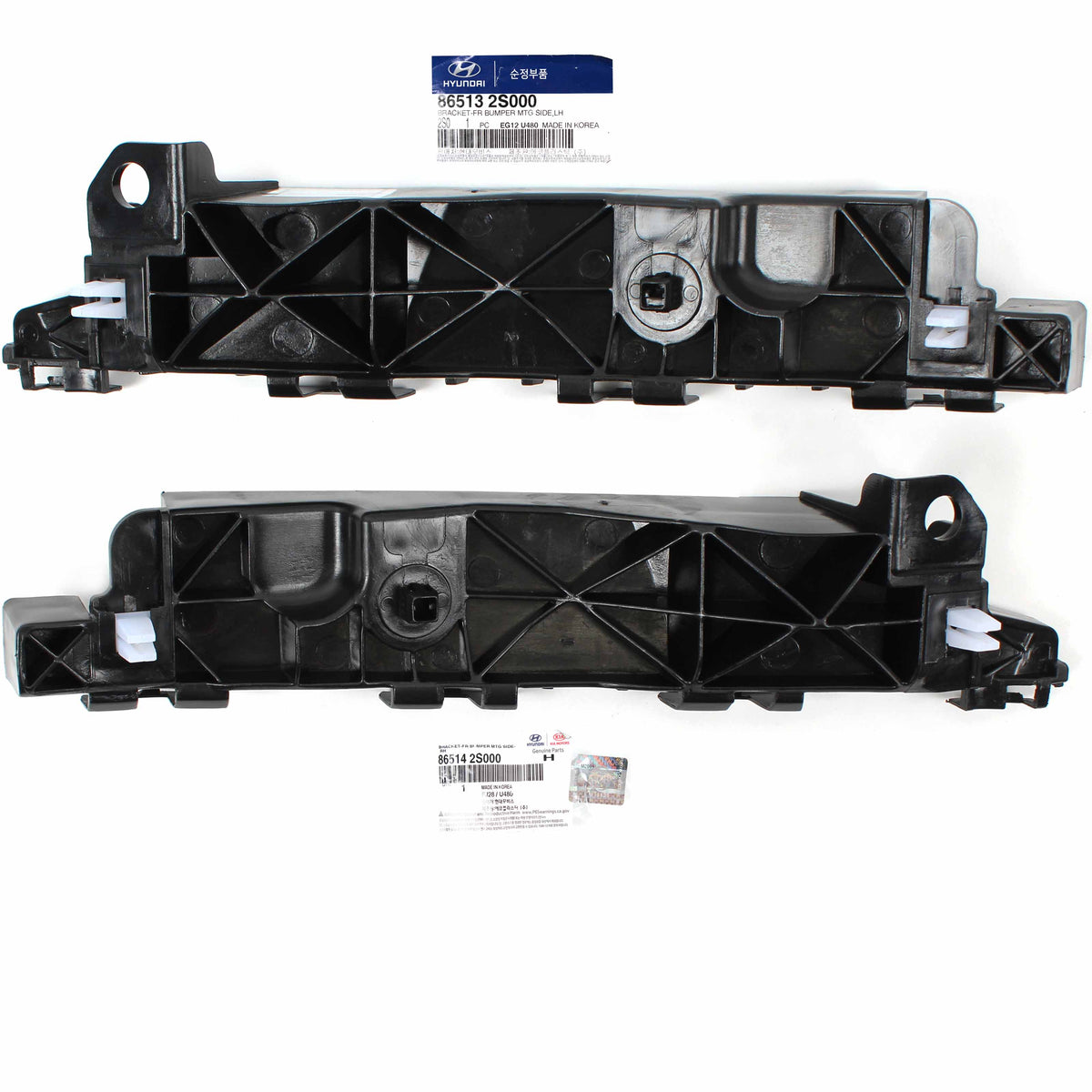 GENUINE Front Bumper Bracket LEFT &amp; RIGHT for 11-15 Hyundai Tucson 865142S000