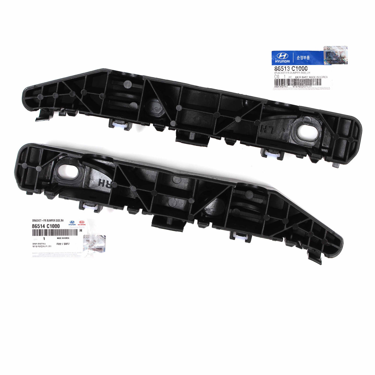 GENUINE Front Bumper Bracket LEFT &amp; RIGHT for 15-17 Hyundai Sonata 86514C1000