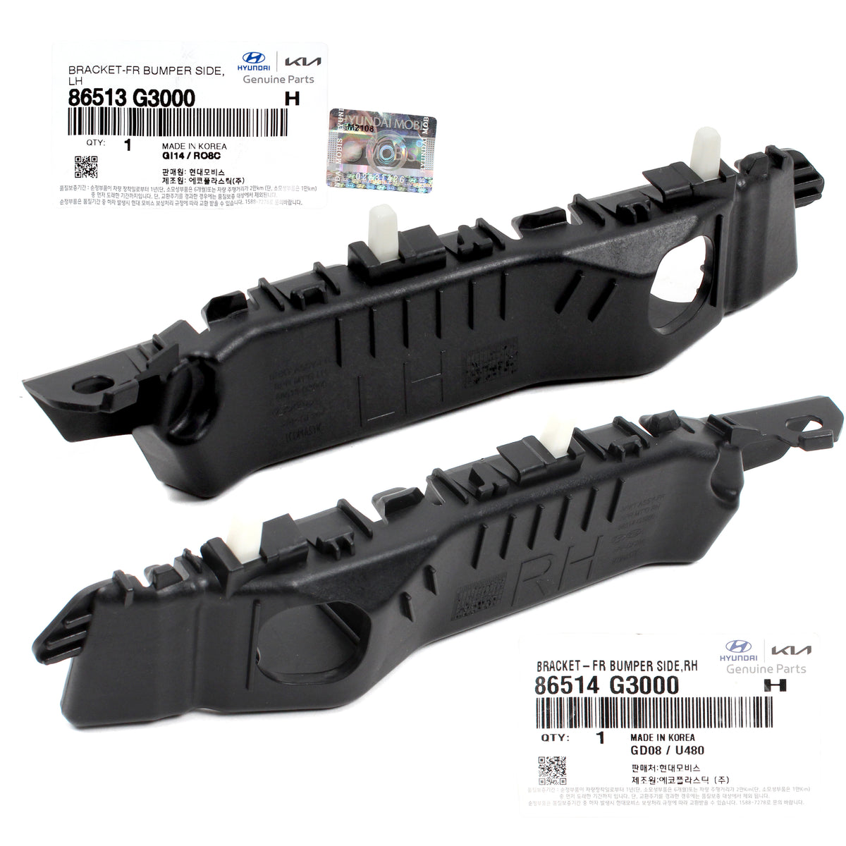 GENUINE Front Bumper Side Bracket LH RH for 18-20 Hyundai Elantra GT 86514G3000