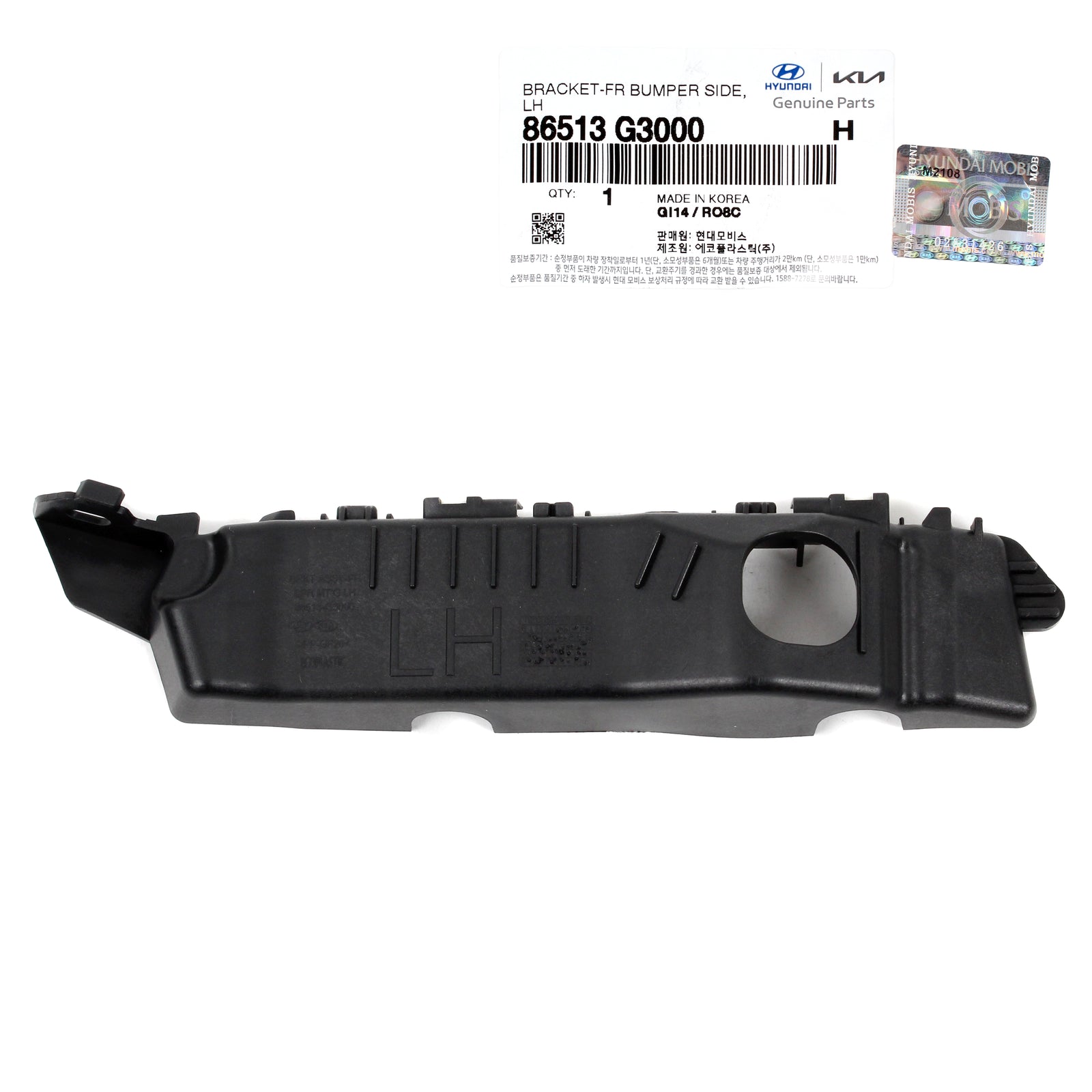 GENUINE Front Bumper Bracket LEFT DRIVER for 18-20 Hyundai Elantra GT 86513G3000