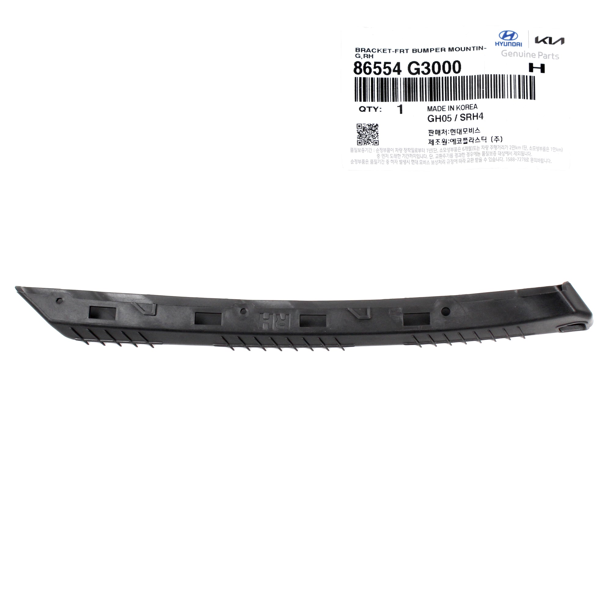 GENUINE Hyundai Elantra GT 2018-2020 for Front Bumper Bracket RIGHT 86554G3000