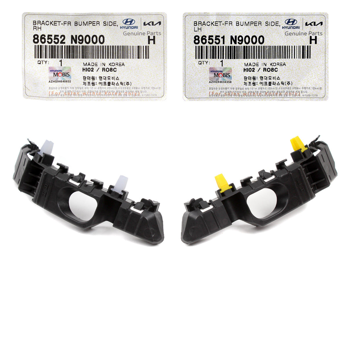 GENUINE Front Bumper Bracket LEFT &amp; RIGHT for 22-23 Hyundai Tucson 86552N9000