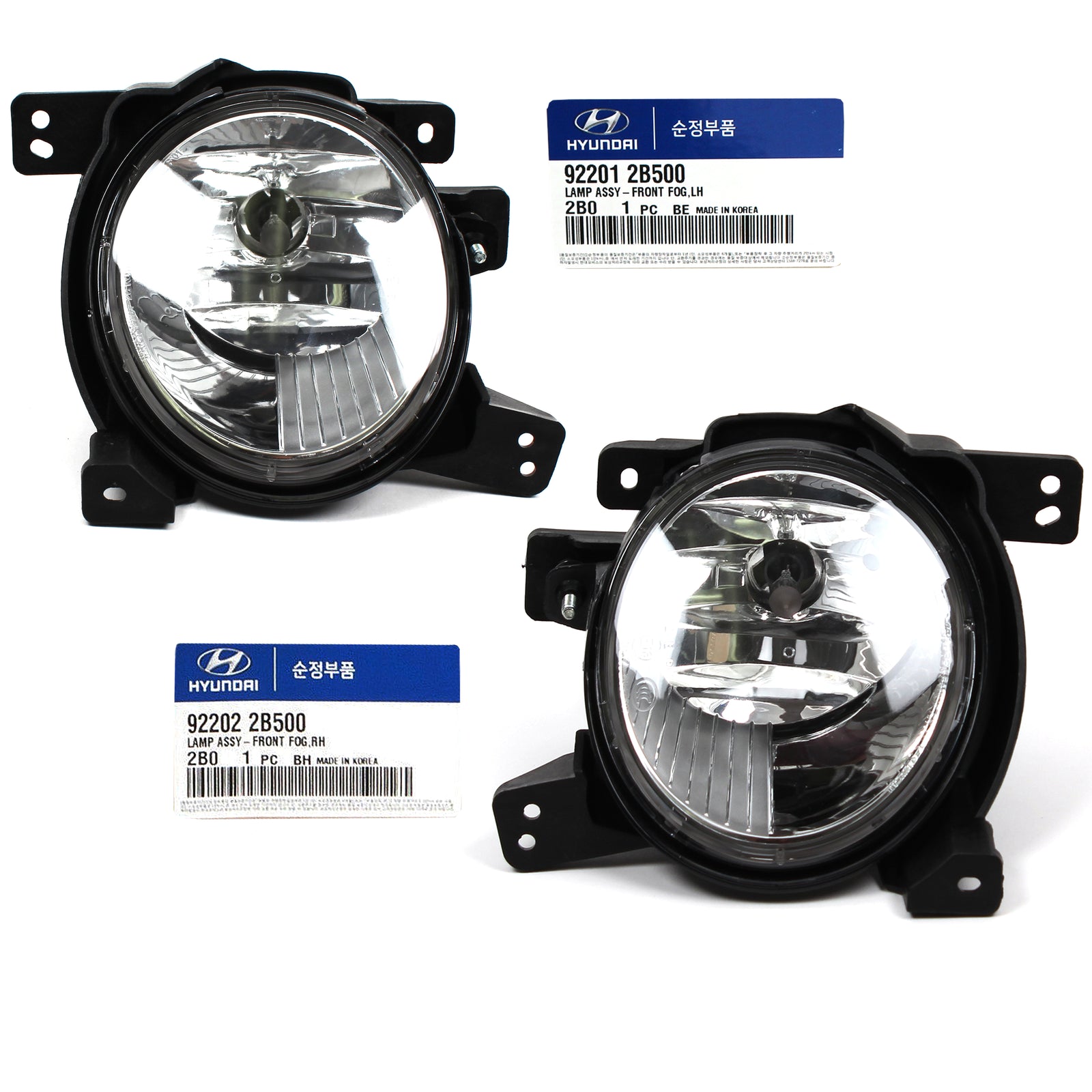 GENUINE Fog Light +Cover Set LH RH for 10-12 Hyundai Santa Fe OEM 922012B500