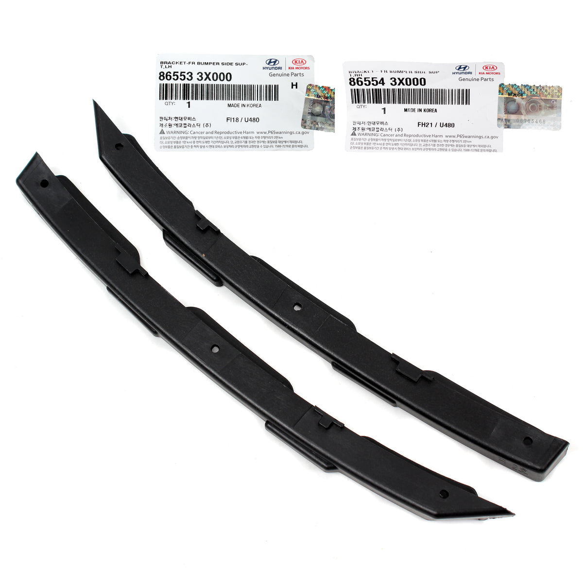 GENUINE Front Bumper Bracket LEFT RIGHT for 2011-2016 Hyundai Elantra Sedan