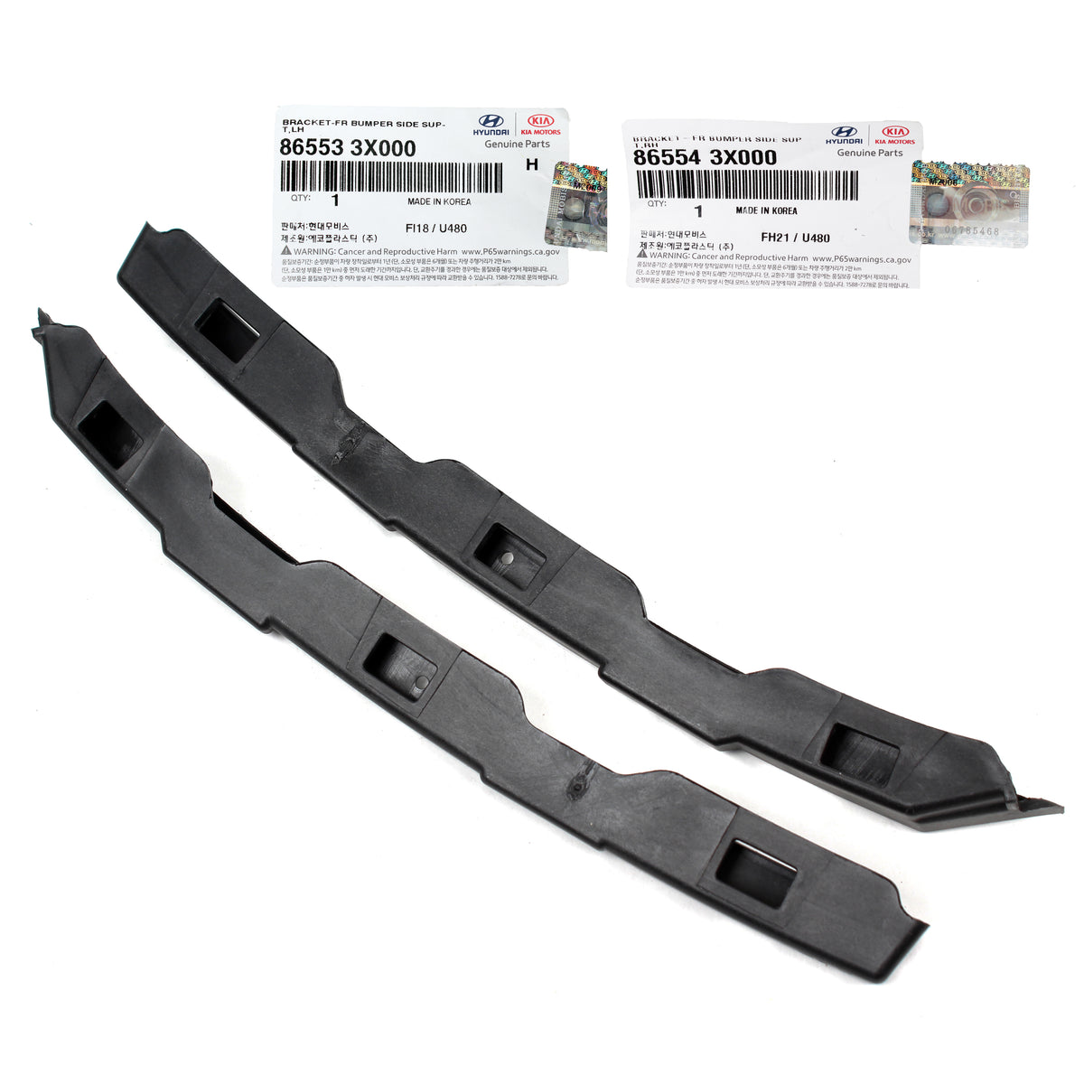 GENUINE Front Bumper Bracket LEFT RIGHT for 2011-2016 Hyundai Elantra Sedan