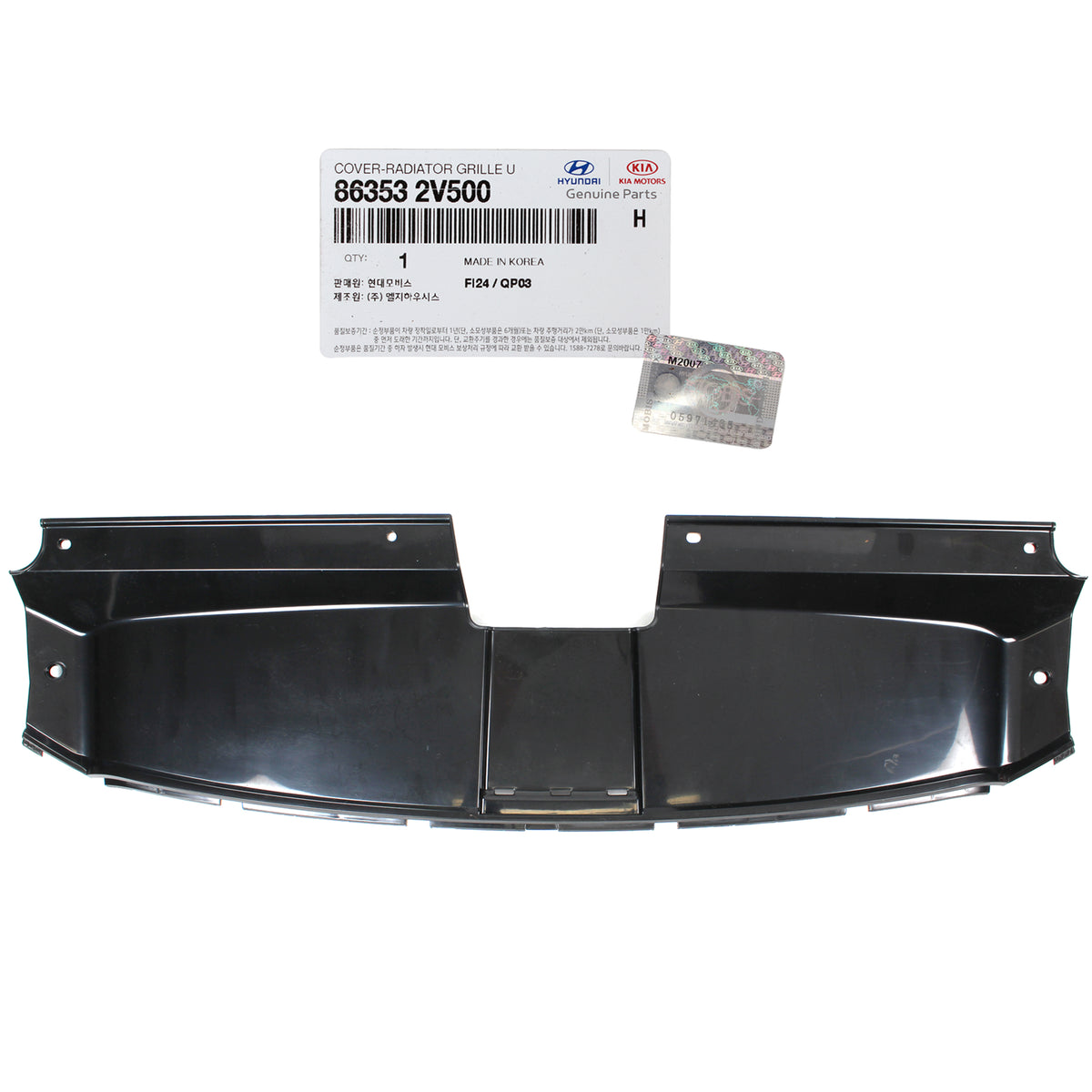 GENUINE Front Grille Upper Cover for 13-17 Hyundai Veloster Turbo 863532V500