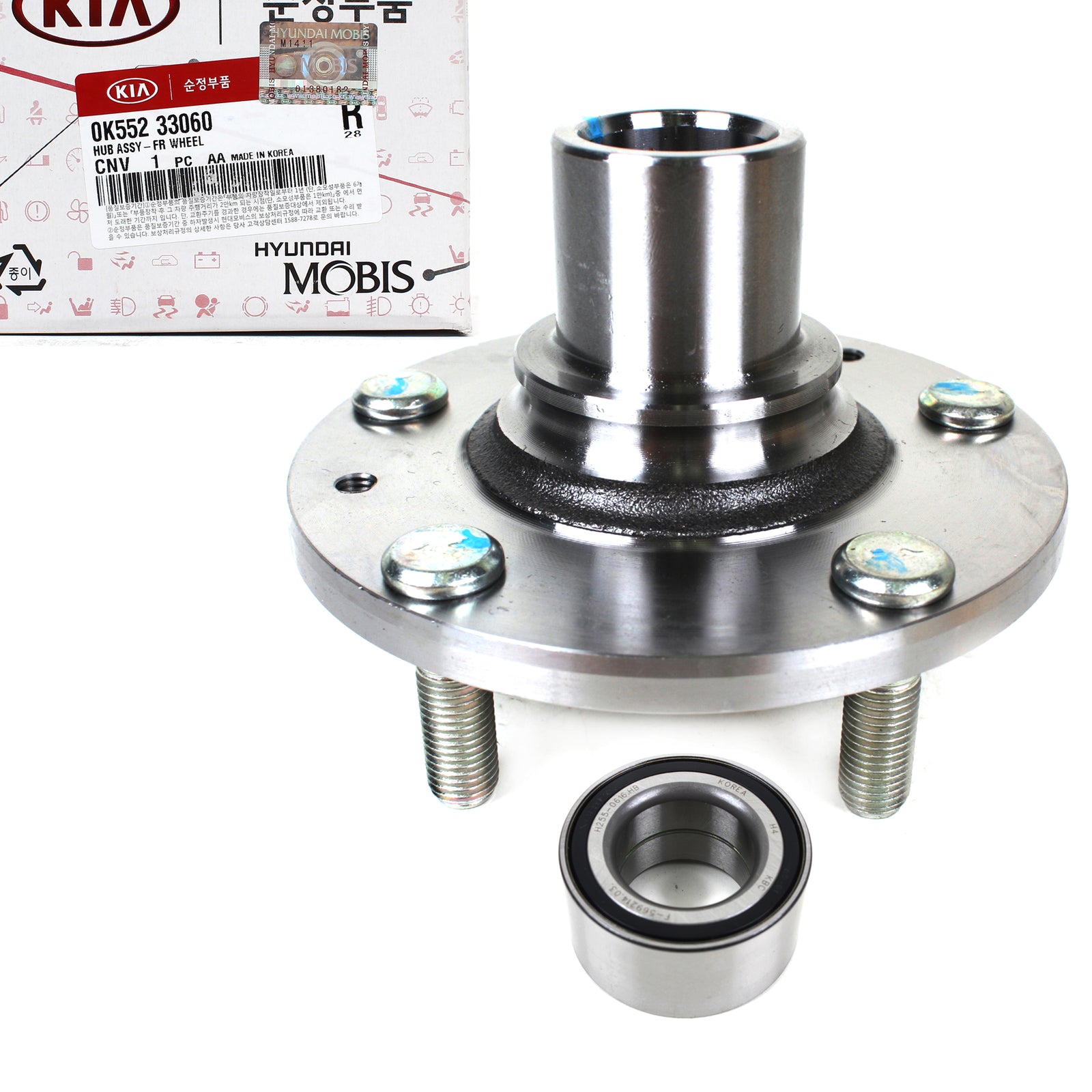 GENUINE Wheel Hub & Bearing Kit FRONT for 2002-2005 Kia Sedona OEM 0K55233060