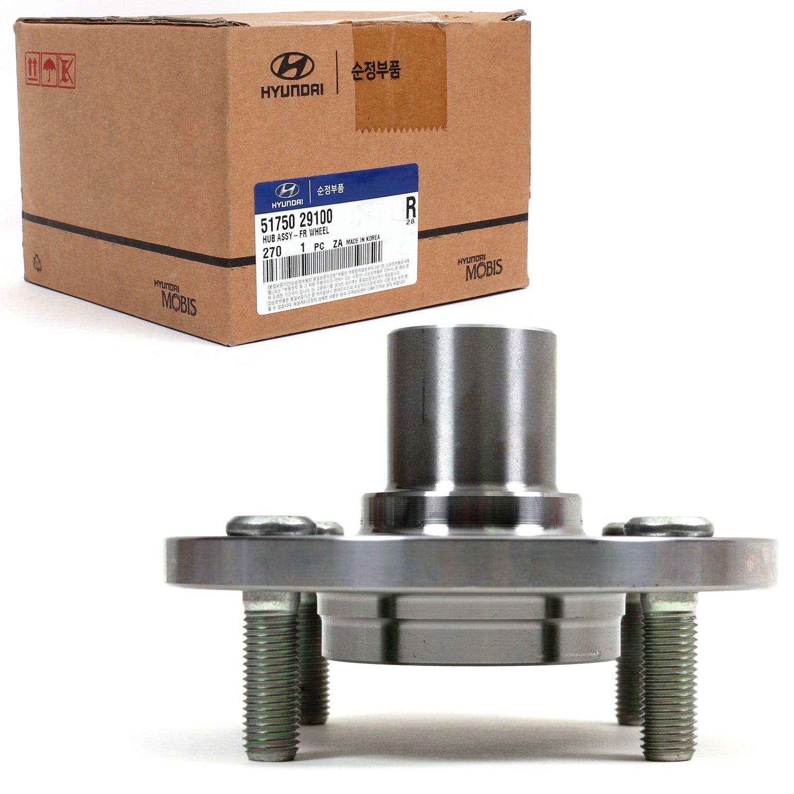 GENUINE Wheel Hub Front Fits 1999-2001 Hyundai Elantra Tiburon OEM 51750-29100