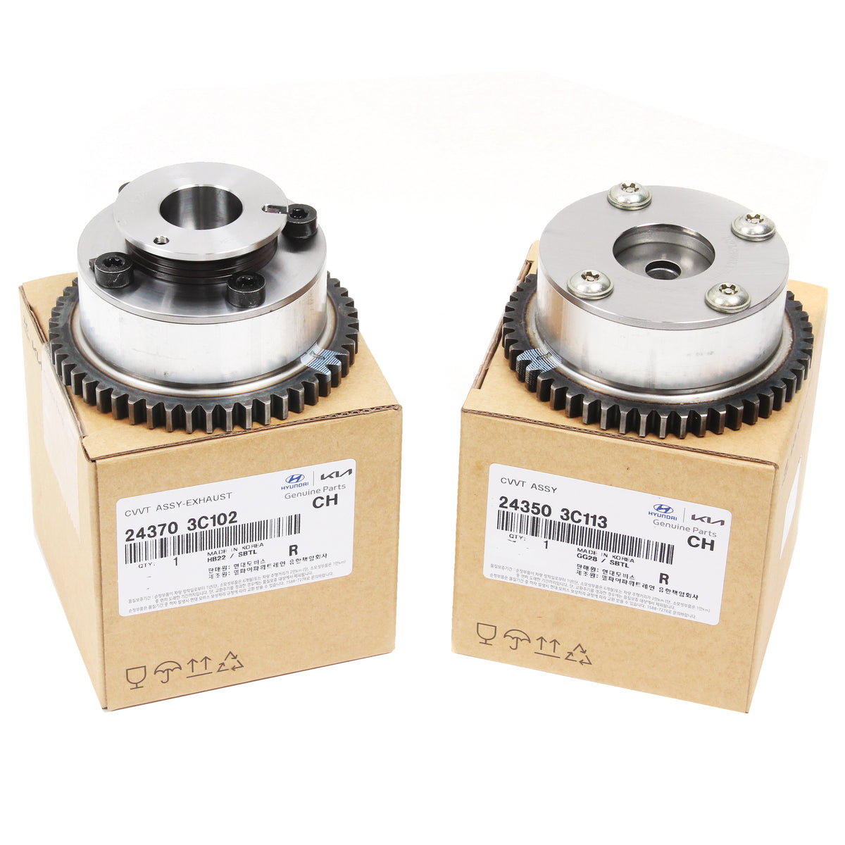 GENUINE CVVT Gear Set for 2011-2013 Azera Genesis Coupe Sedona Sorento V6