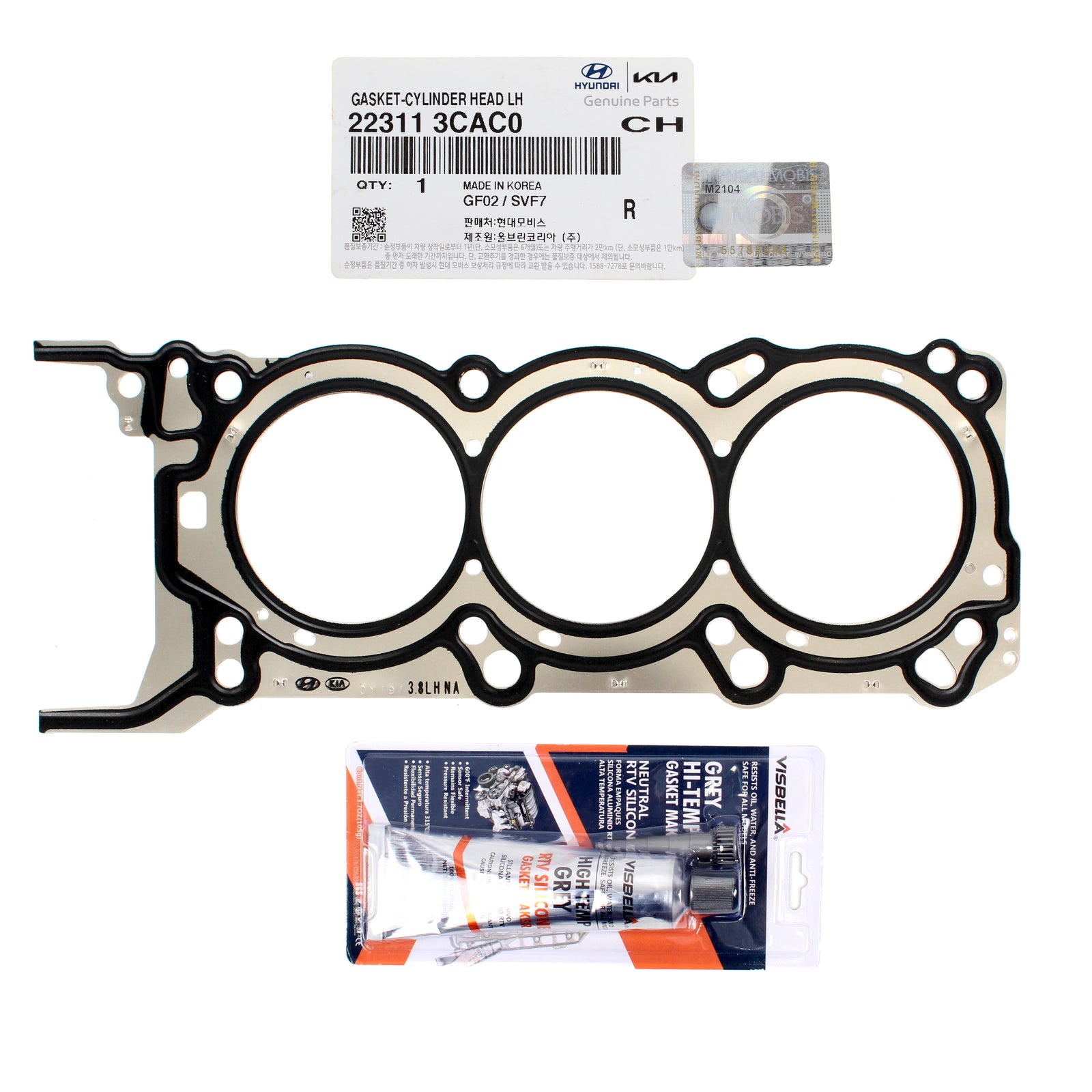 GENUINE MLS Cylinder Head Gasket LEFT for 06-12 Hyundai Kia 3.8L OEM 223113CAC0