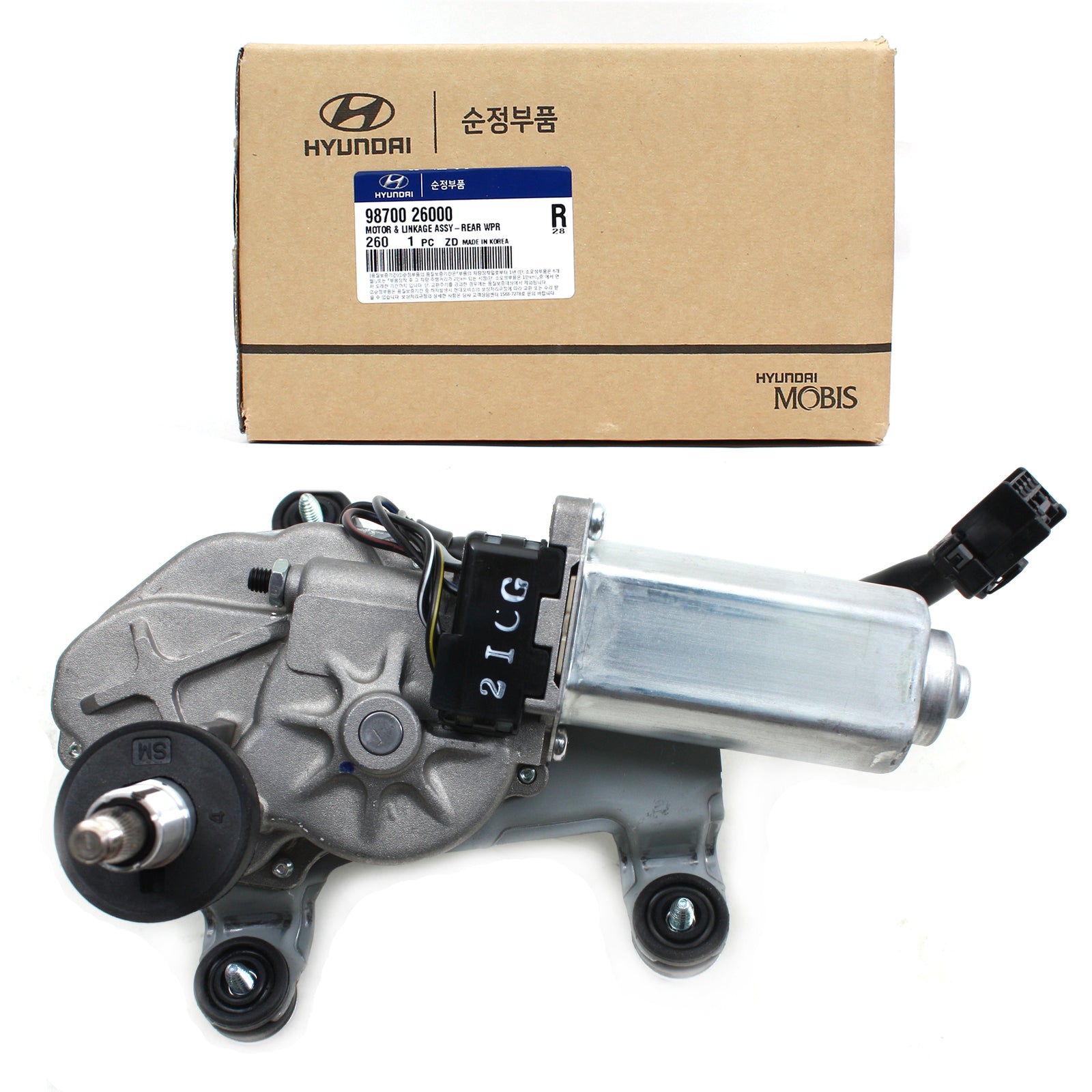 GENUINE Windshield Wiper Motor Rear for 01-06 Hyundai Santa Fe OEM 9870026000