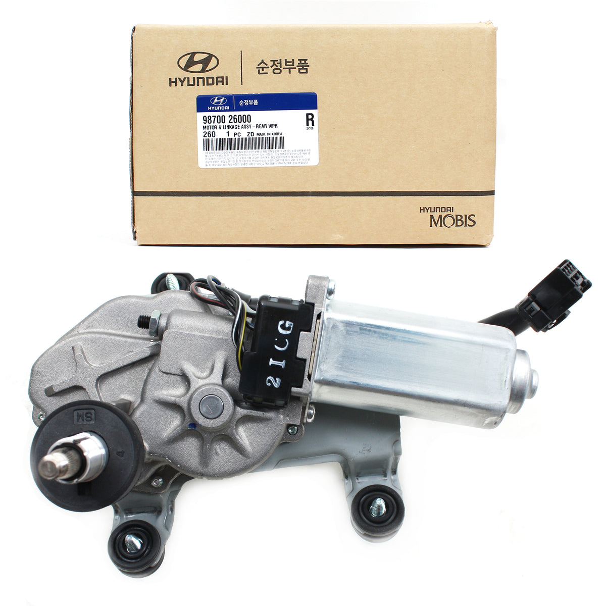 GENUINE Windshield Wiper Motor Rear for 01-06 Hyundai Santa Fe OEM 9870026000
