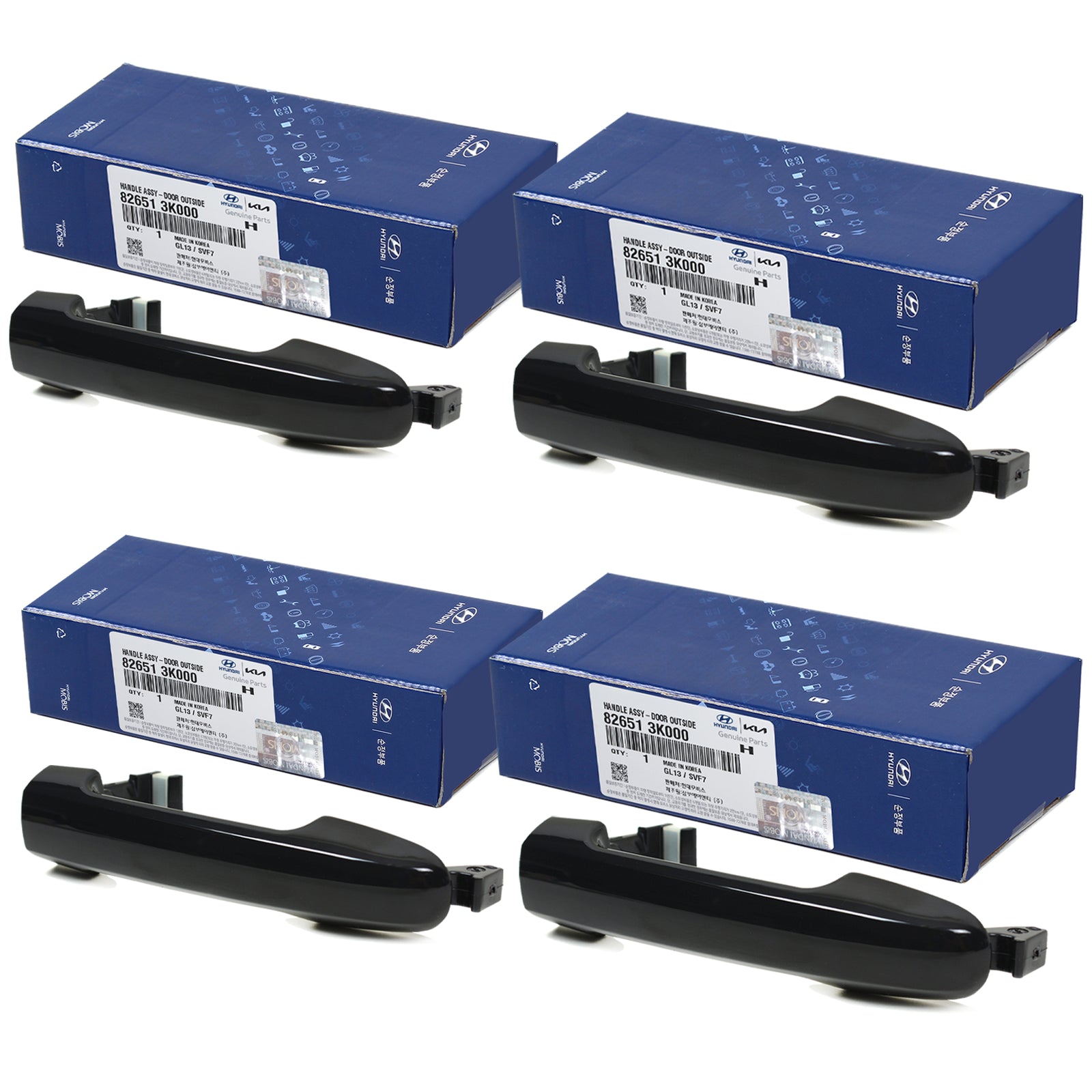 GENUINE Door Handle (4) Outside ALL for 06-10 Hyundai Sonata OEM 826513K000