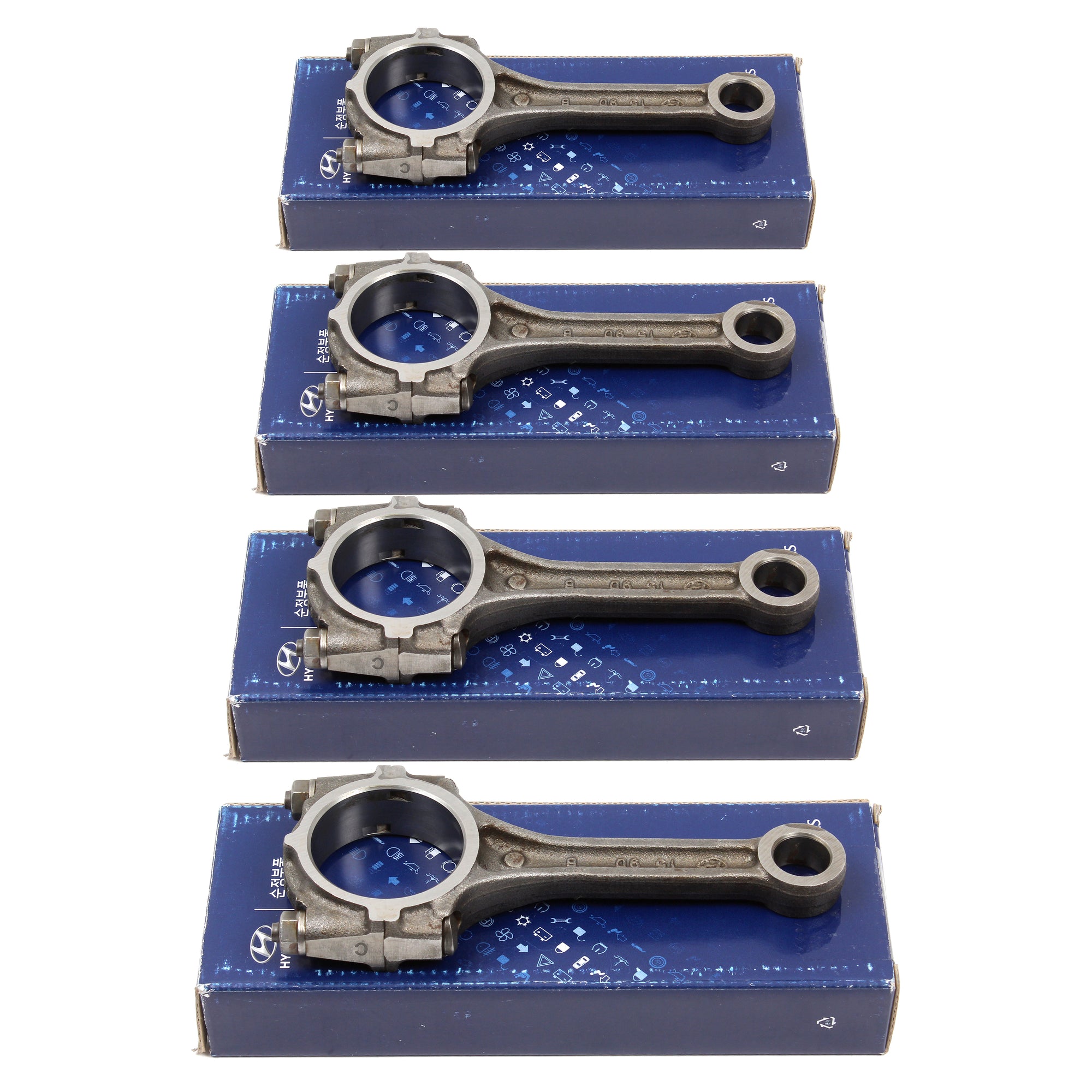 GENUINE Connecting Rod 4pcs for 93-10 Hyundai Accent Scoupe Rio 2351026040