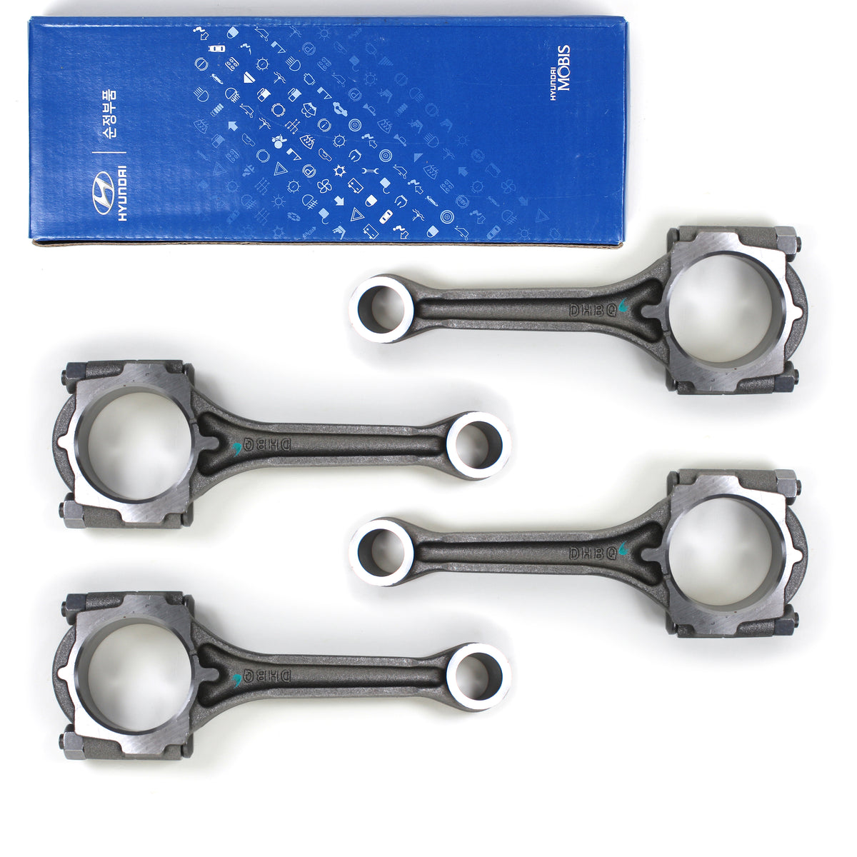 GENUINE Connecting Rod 4pcs for 00-12 Hyundai Kia 2.0L OEM 23510 23700