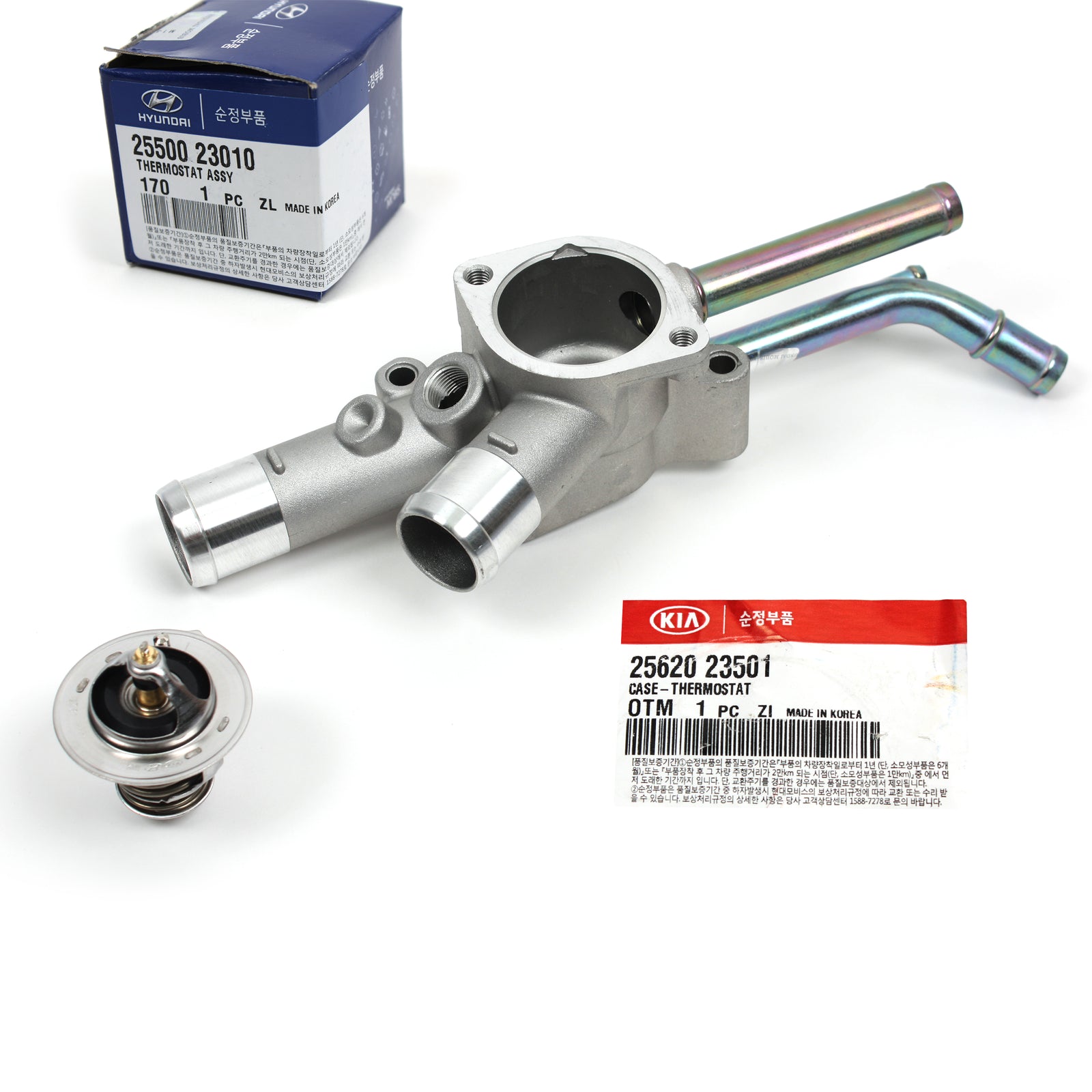 GENUINE Thermostat & Housing Fits 2001-2006 Hyundai Elantra OEM 2562023501